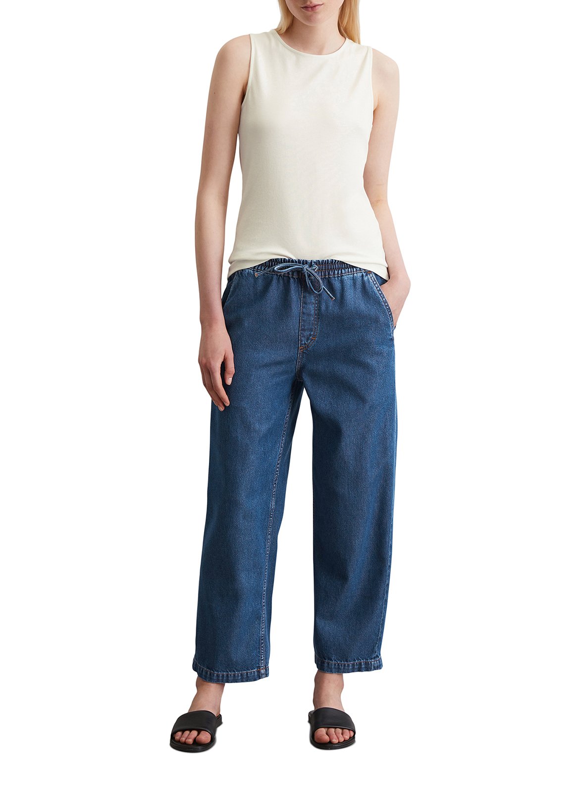 Pantalón ancho de denim MARC O'POLO Azul