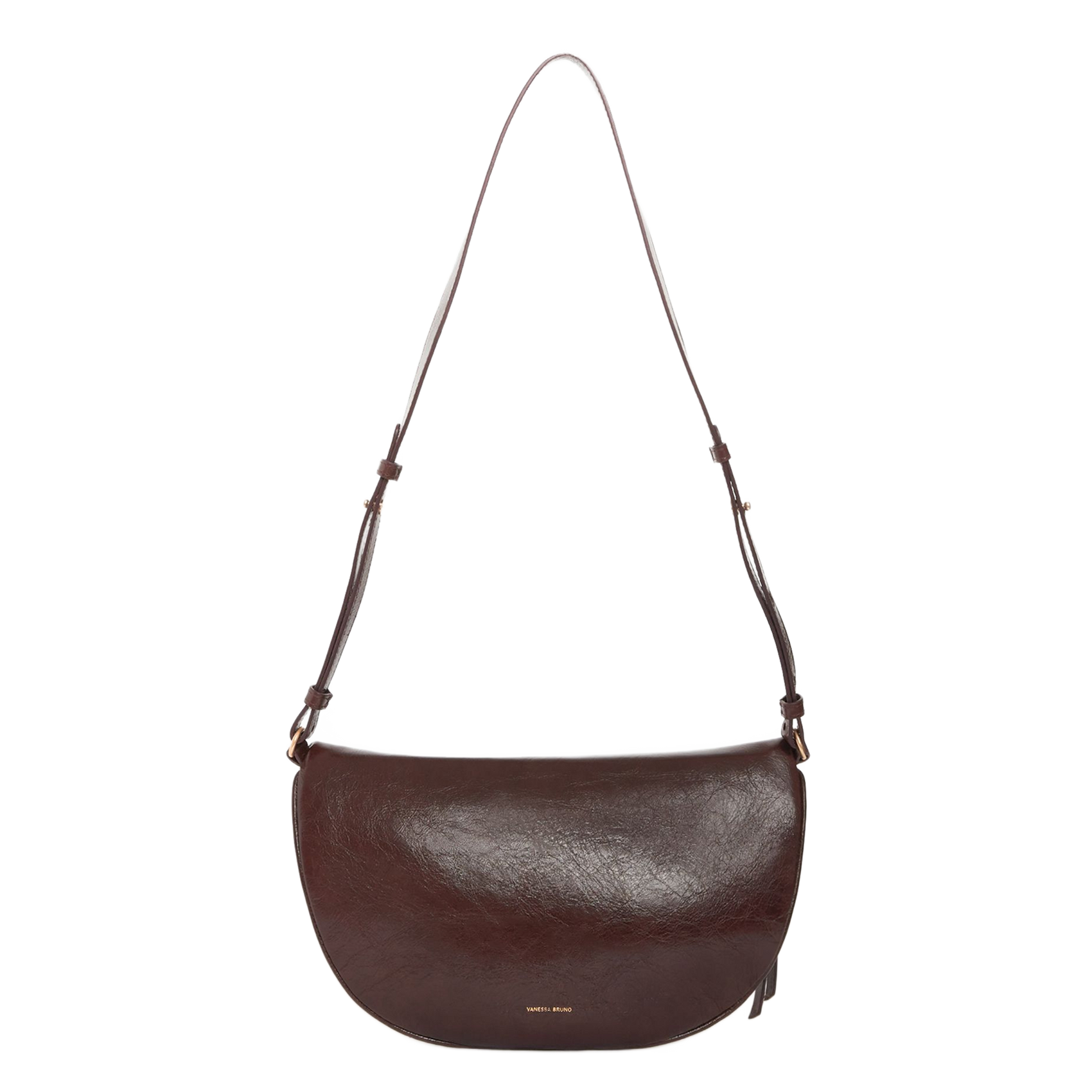 Leren clutch VANESSA BRUNO Bruin