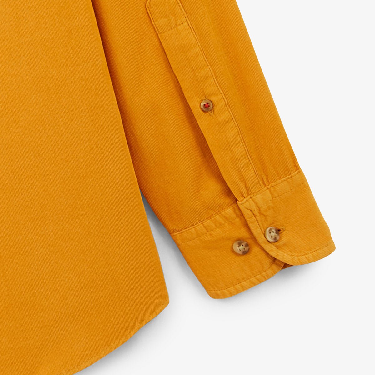 Solid velvet long-sleeve shirt SERGE BLANCO Yellow