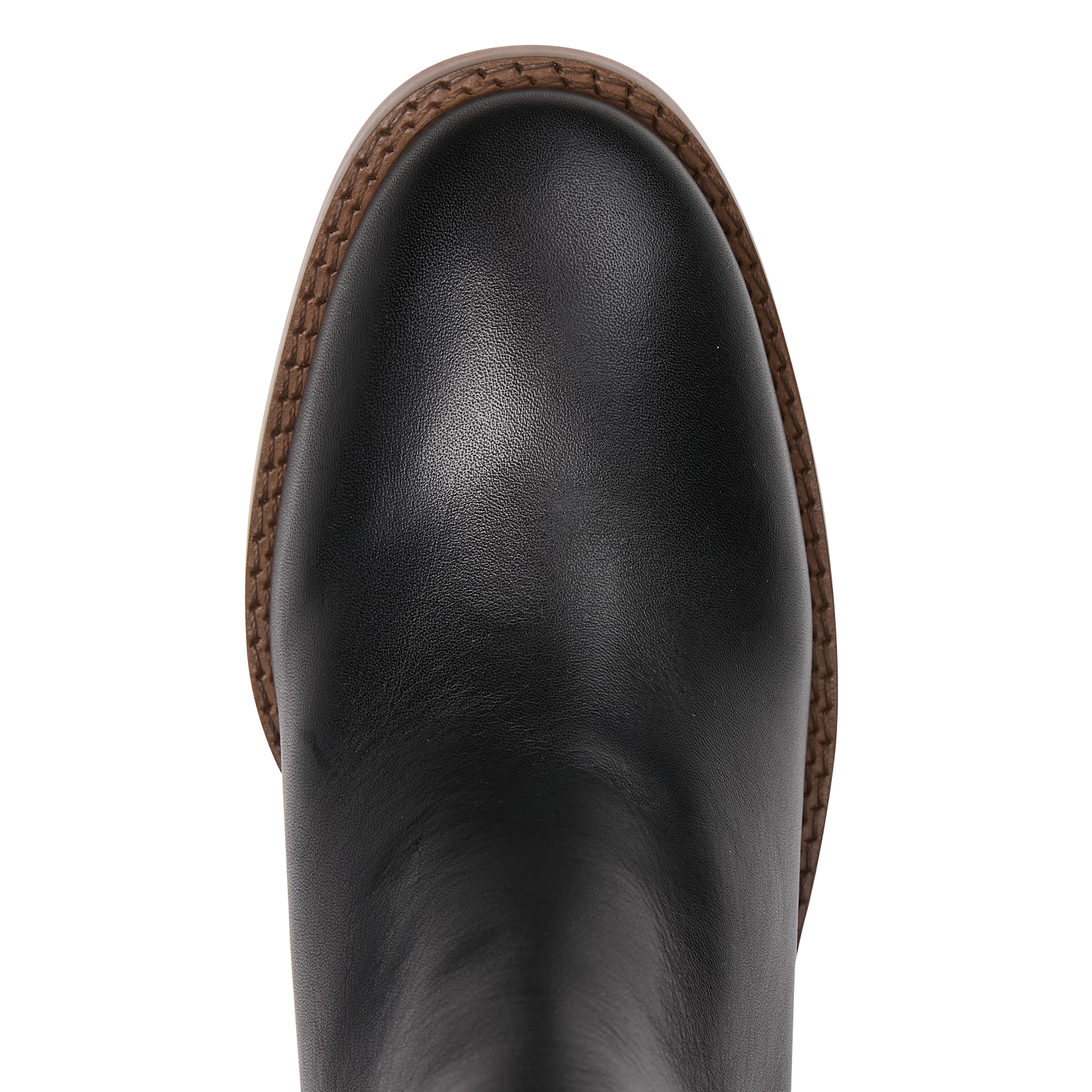 Bottines à enfiler en cuir lisse MAISON 123 Noir