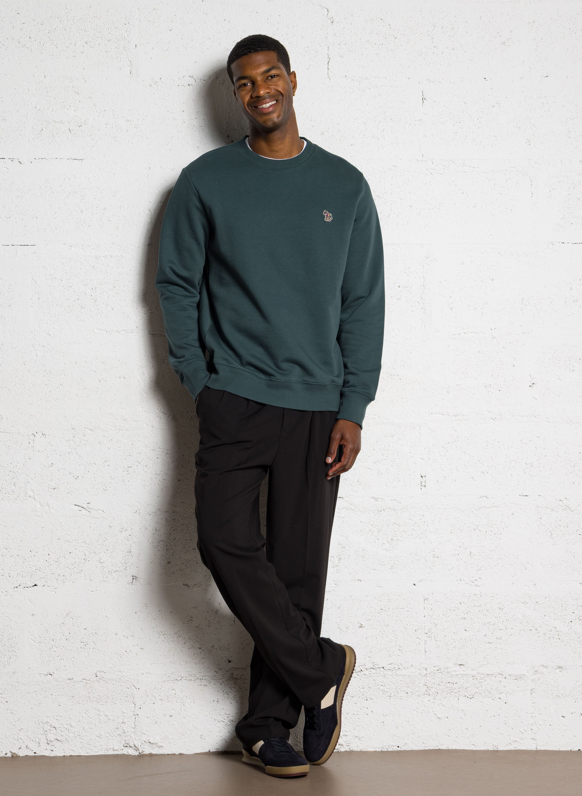 Round-neck organic cotton sweatshirt PAUL SMITH Green
