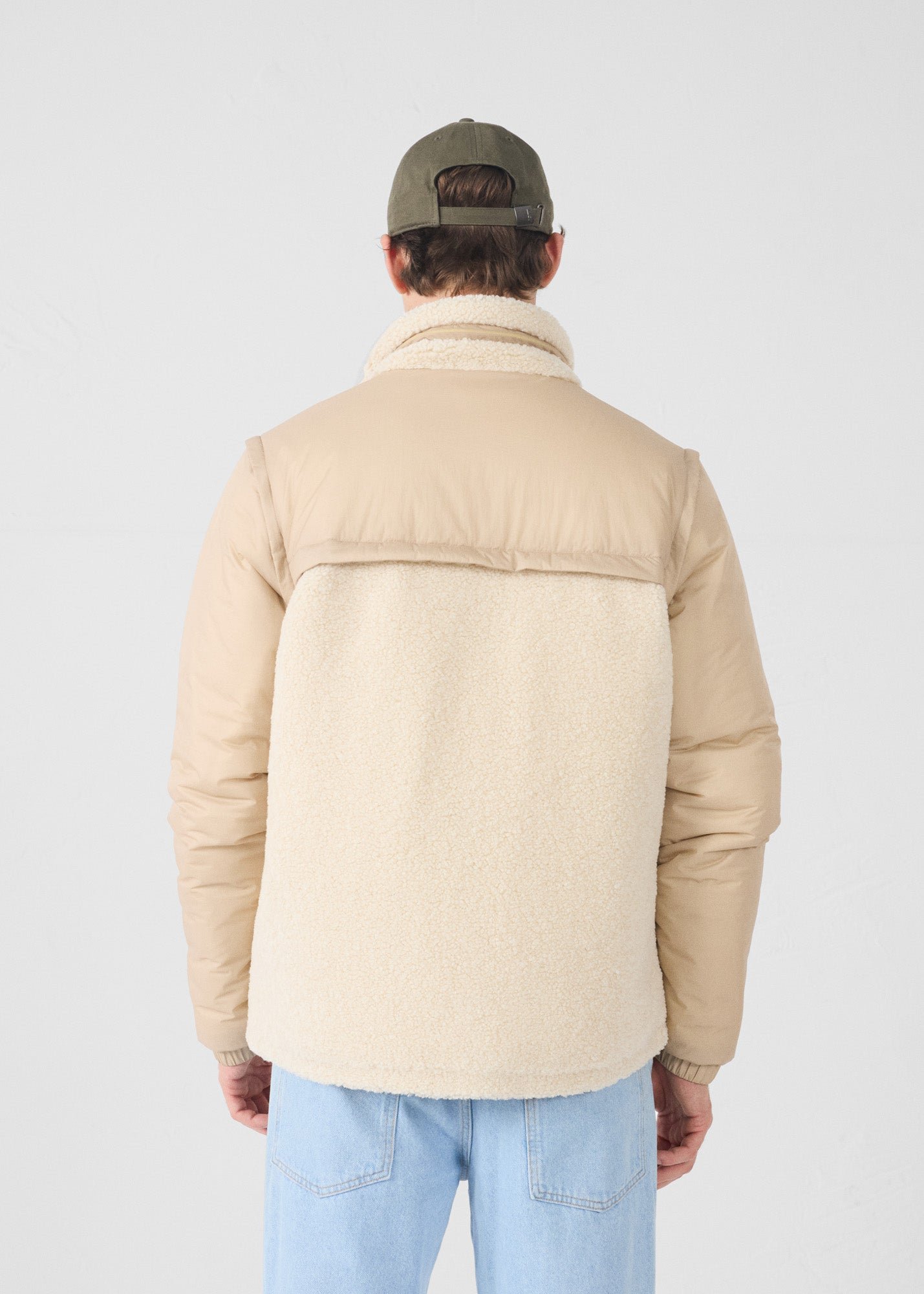 Oleg Sherpa Puffer Coat JOTT White