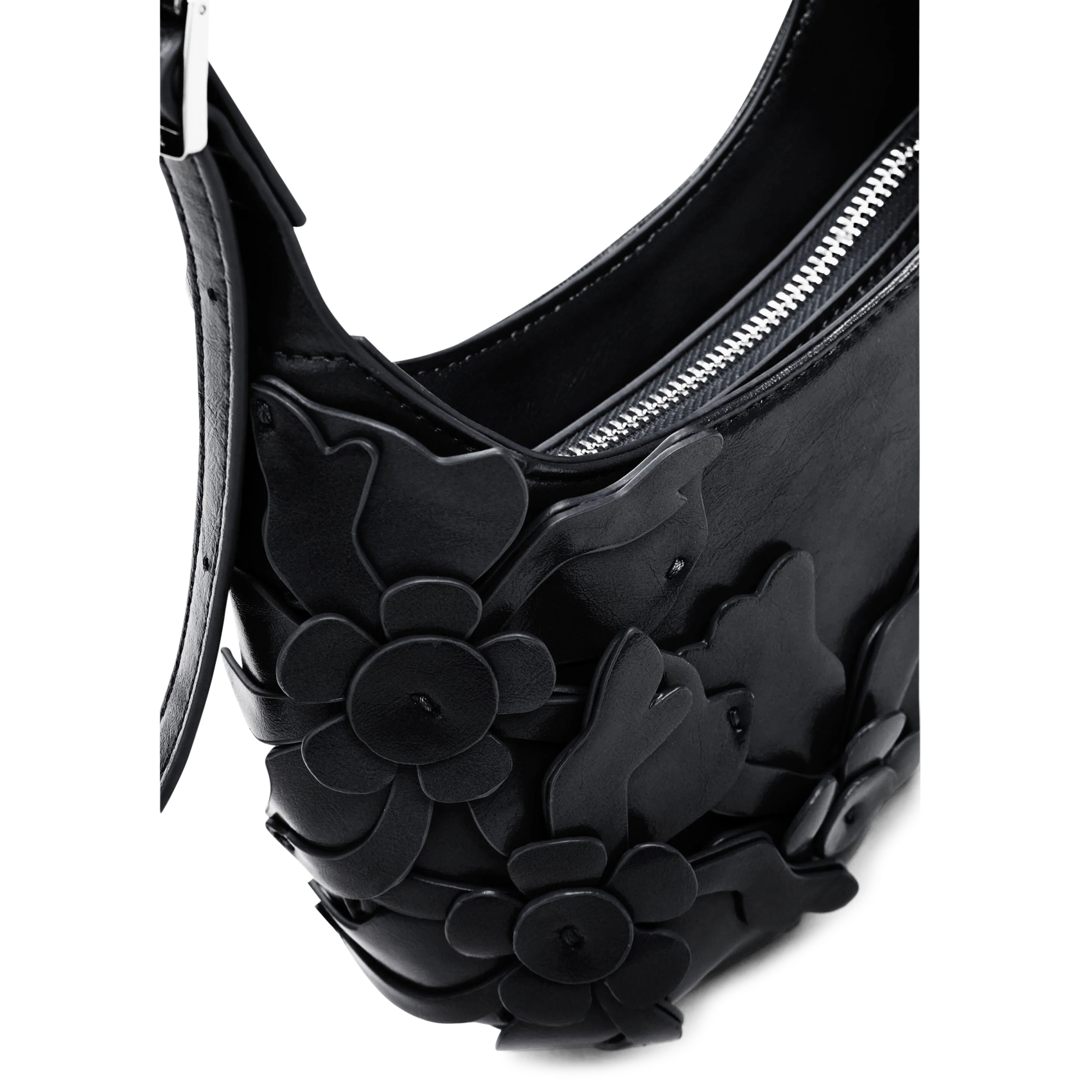 Sac porté épaule effet cuir DESIGUAL Noir