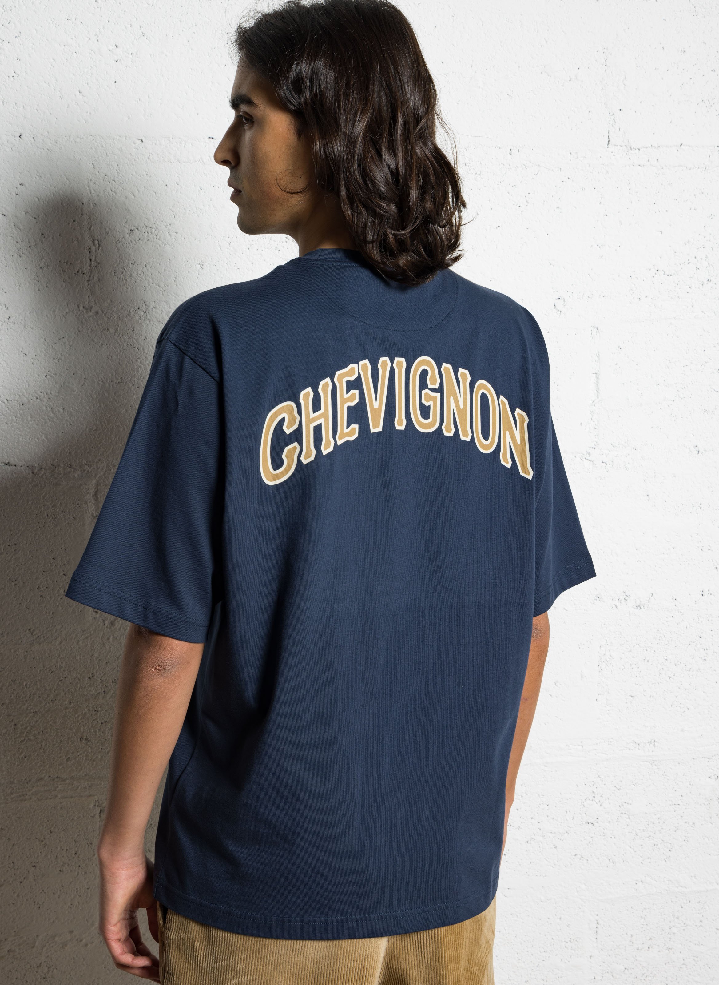 Tee-shirt oversize en coton bio  CHEVIGNON Bleu