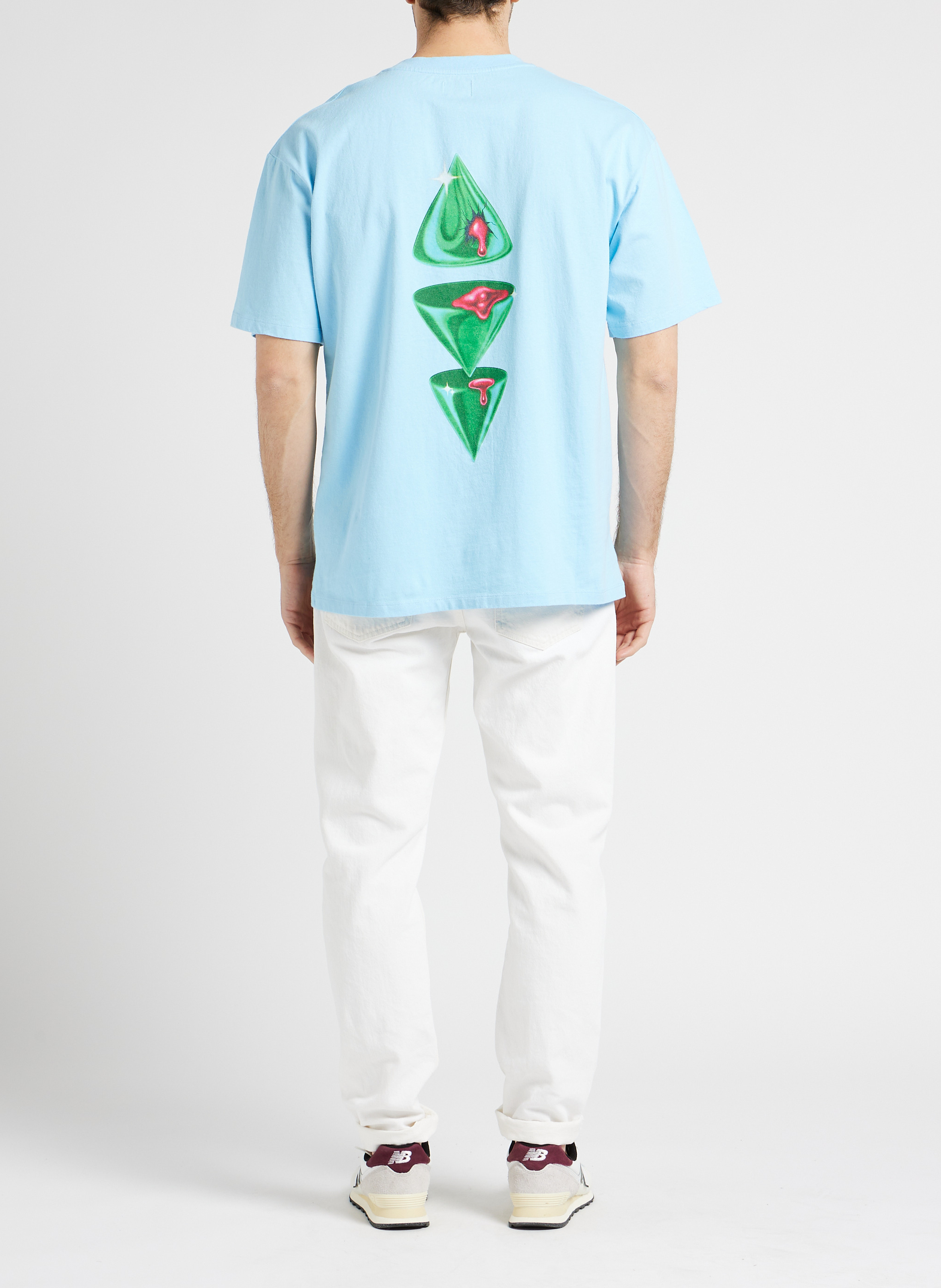 Loose-fit, katoenen T-shirt met ronde hals en zeefdruk - Edwin x Robert Beatty EDWIN Blauw