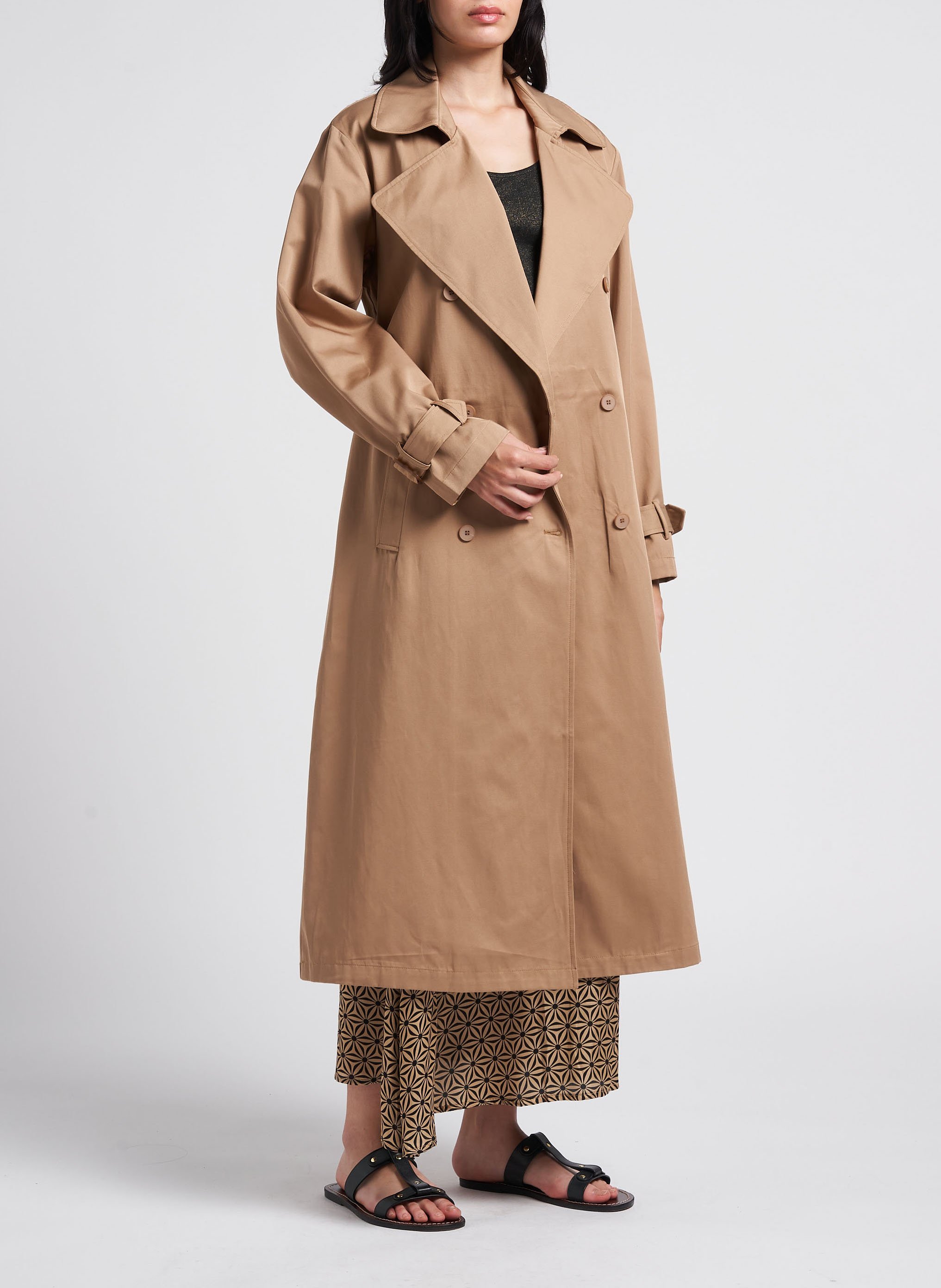 Rechte trenchcoat | katoenblend LA PETITE ETOILE Beige