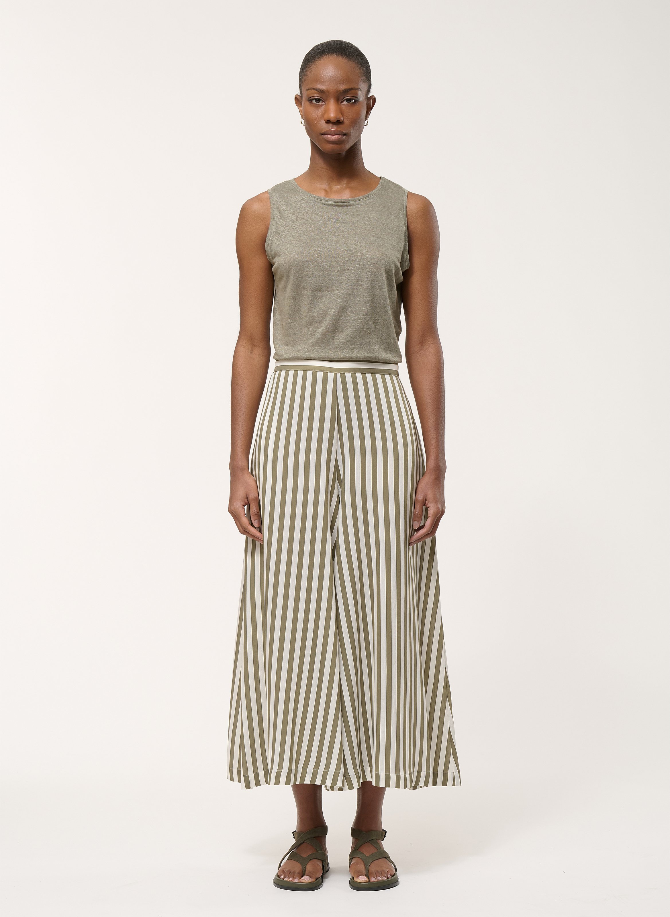 Pantacourt large à rayures HUMILITY Multicolore