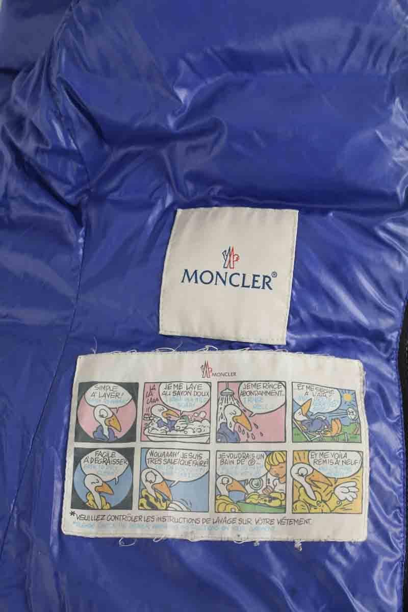 Lightweight quilted padded jacket with high neck MONCLER - Seconde Main Blue