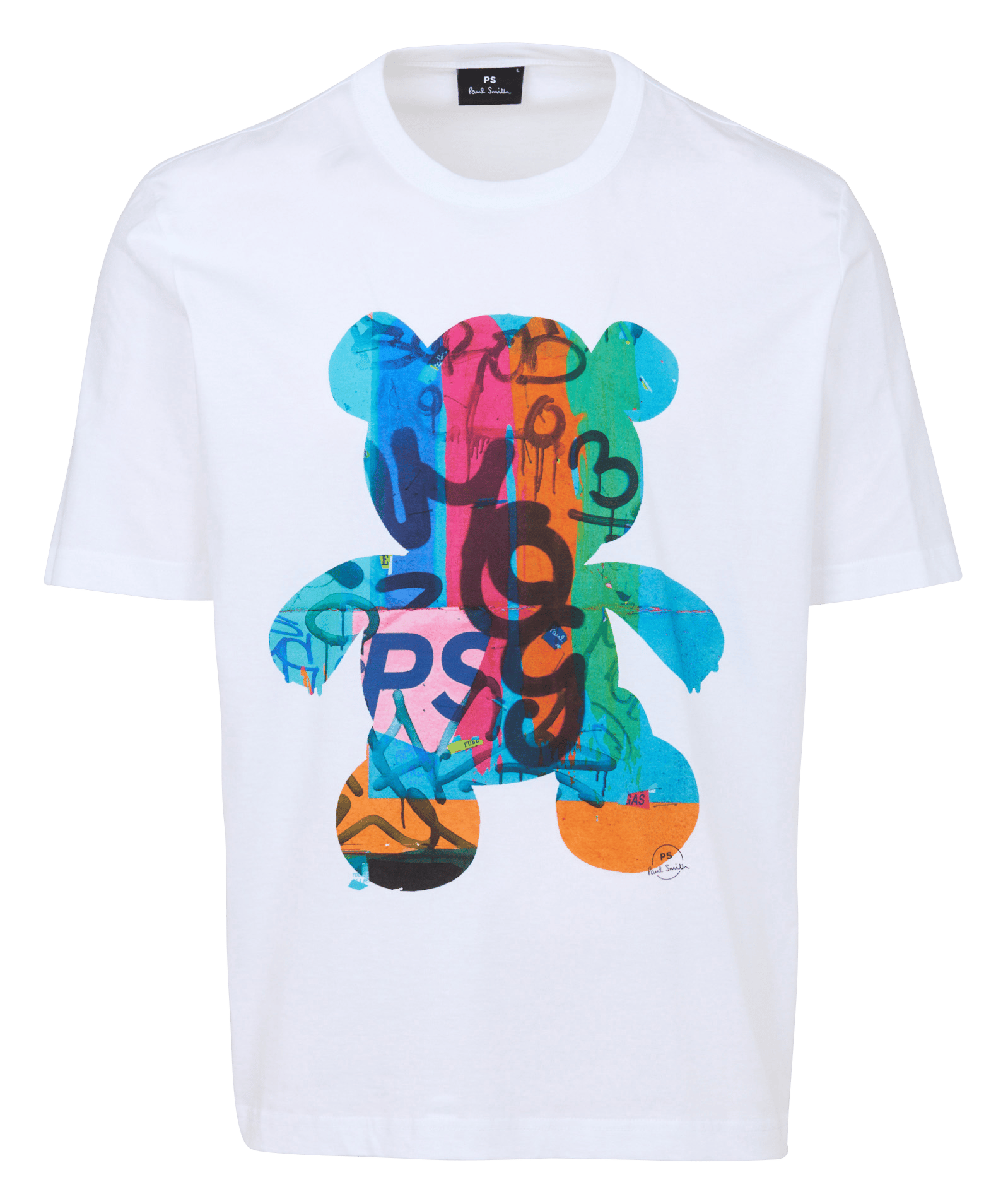 T-shirt droit col rond en coton bio PAUL SMITH Blanc