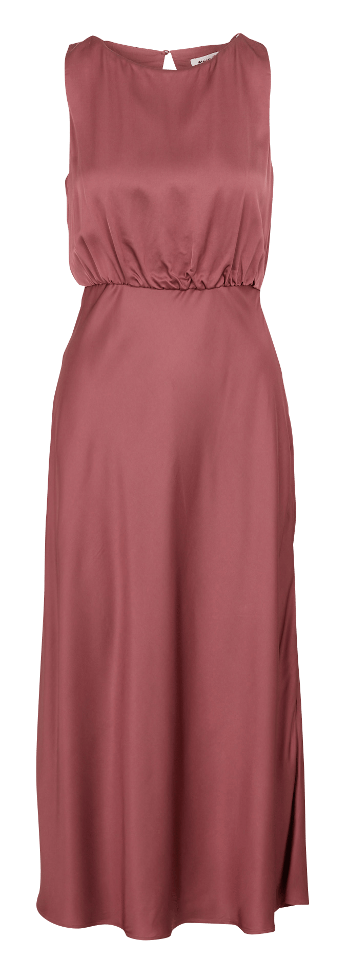 Lange mouwloze satijnen jurk MAISON 123 Roze