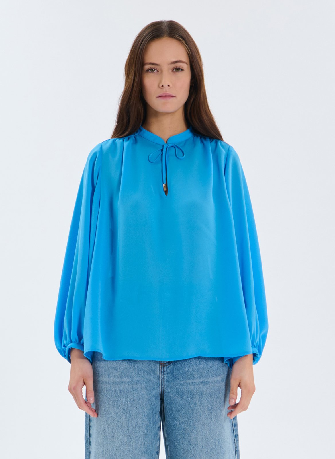 Flowy oversized blouse ZAPA Blue