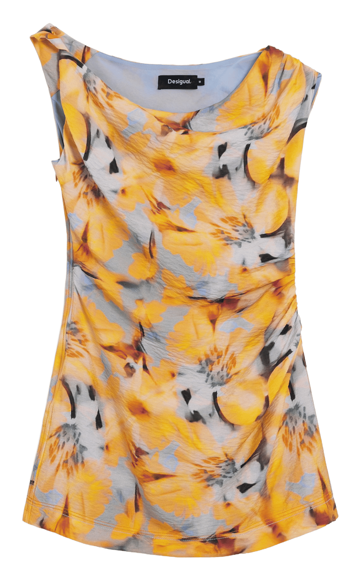Floral print top DESIGUAL Orange