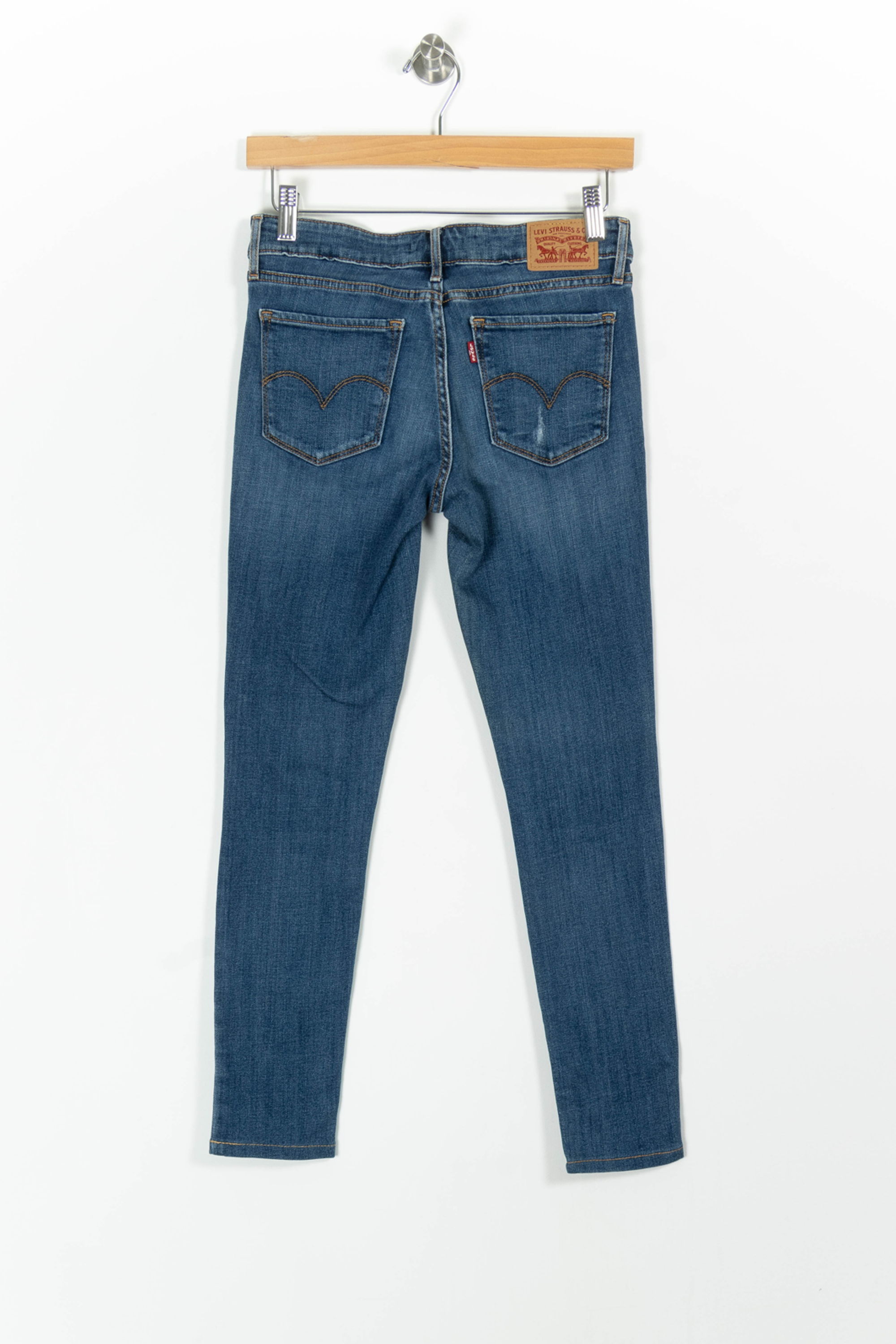 Cropped slim jeans with studs LEVI'S - Seconde main Blue