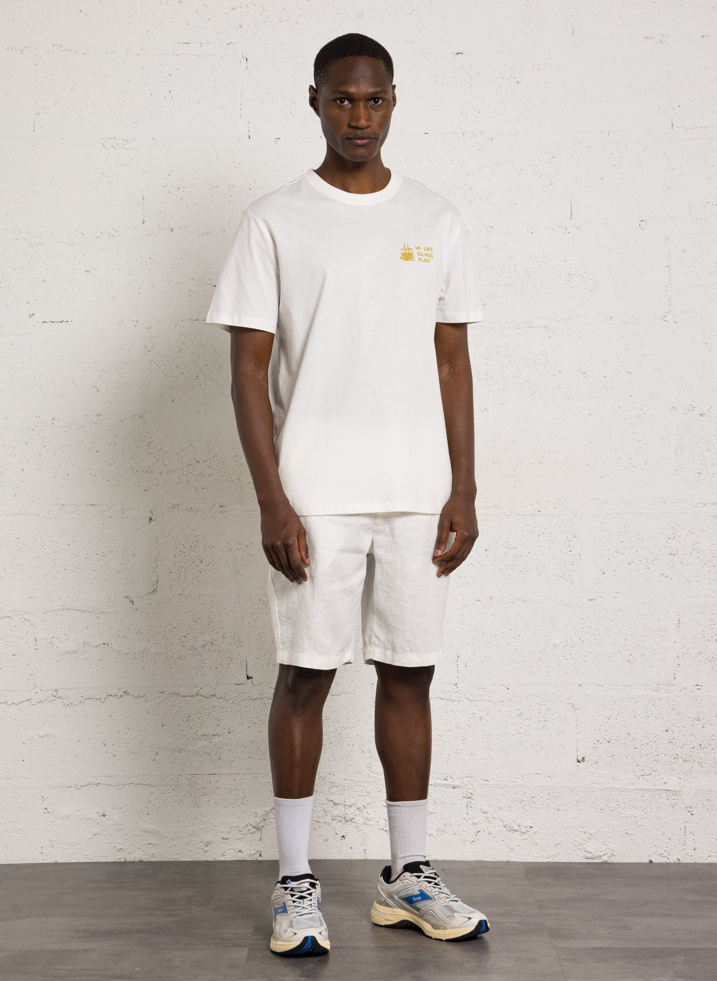 Camiseta de algodón recta serigrafiada CASUAL FRIDAY Blanco