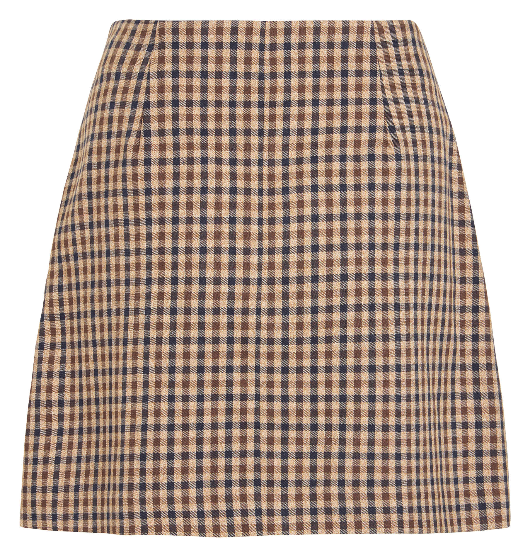Short checked skirt VILA Brown