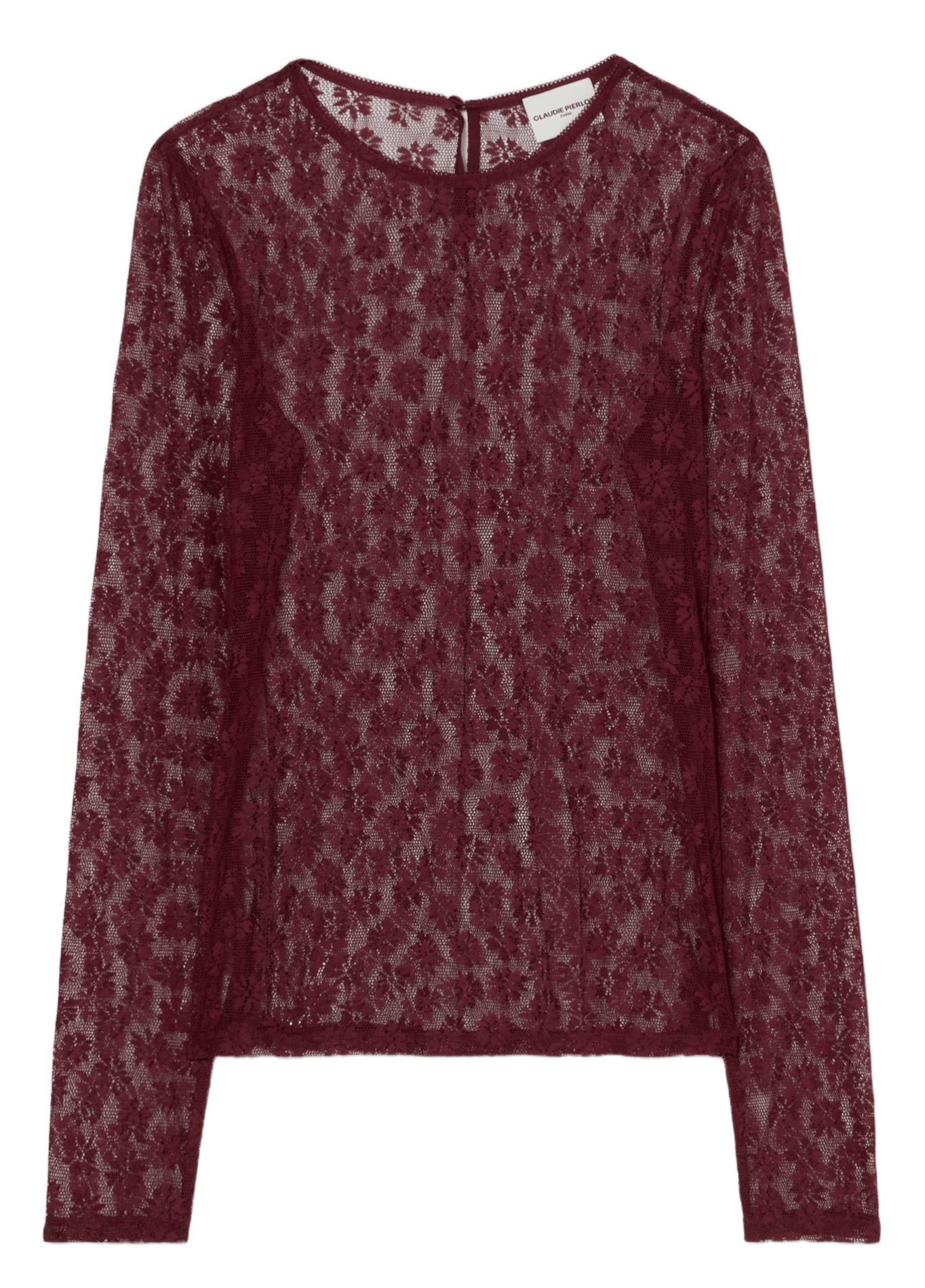 Top met transparante print | Rood CLAUDIE PIERLOT Dames