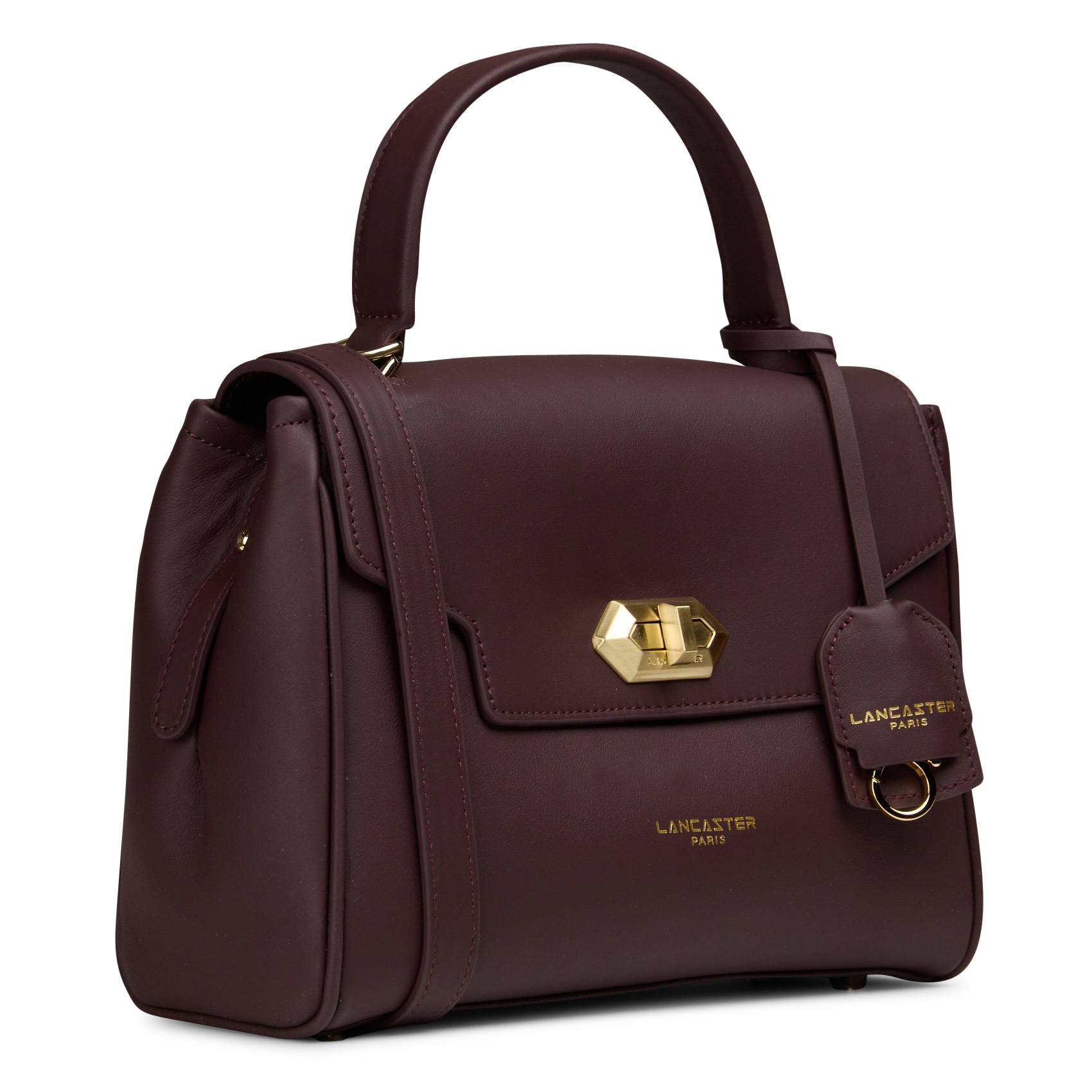 Sac porté épaule en cuir LANCASTER PARIS Rouge