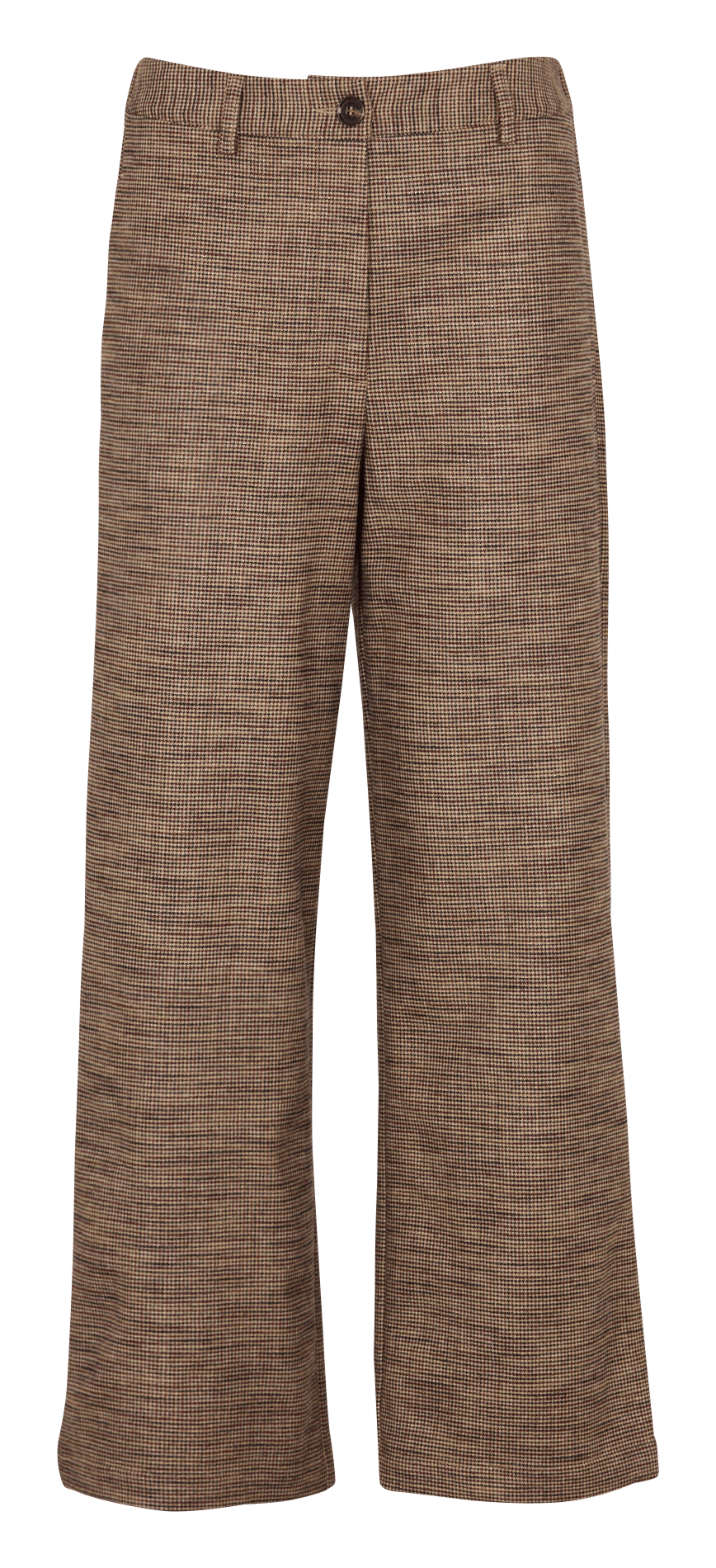 Pantalon large pied de poule  BELLA JONES Marron