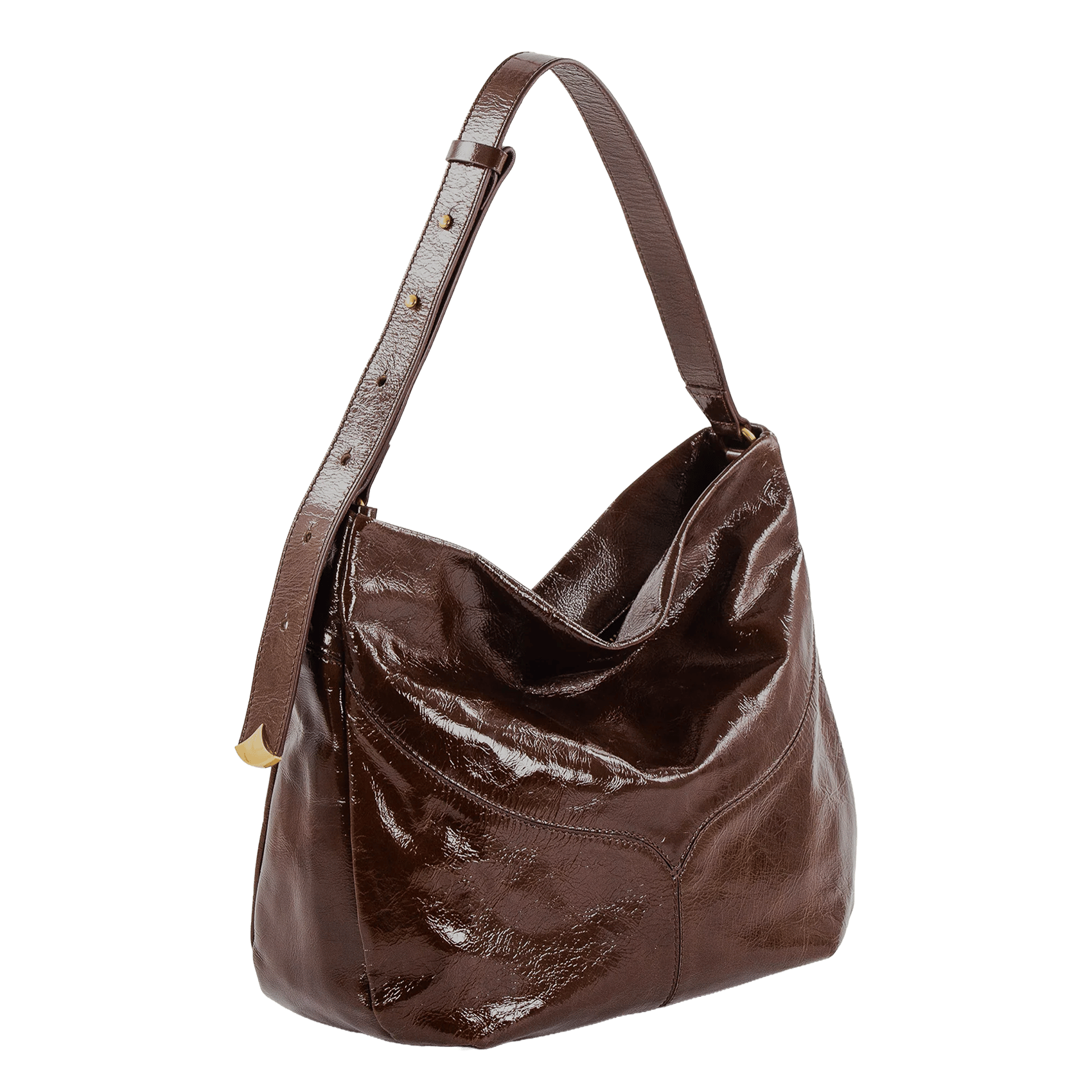 Weiche Hobo-Tasche aus Leder SESSUN Braun