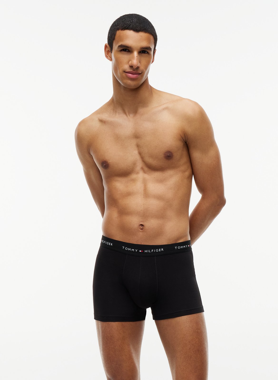 3er-Pack Boxershorts aus Baumwoll-Mix TOMMY HILFIGER Schwarz
