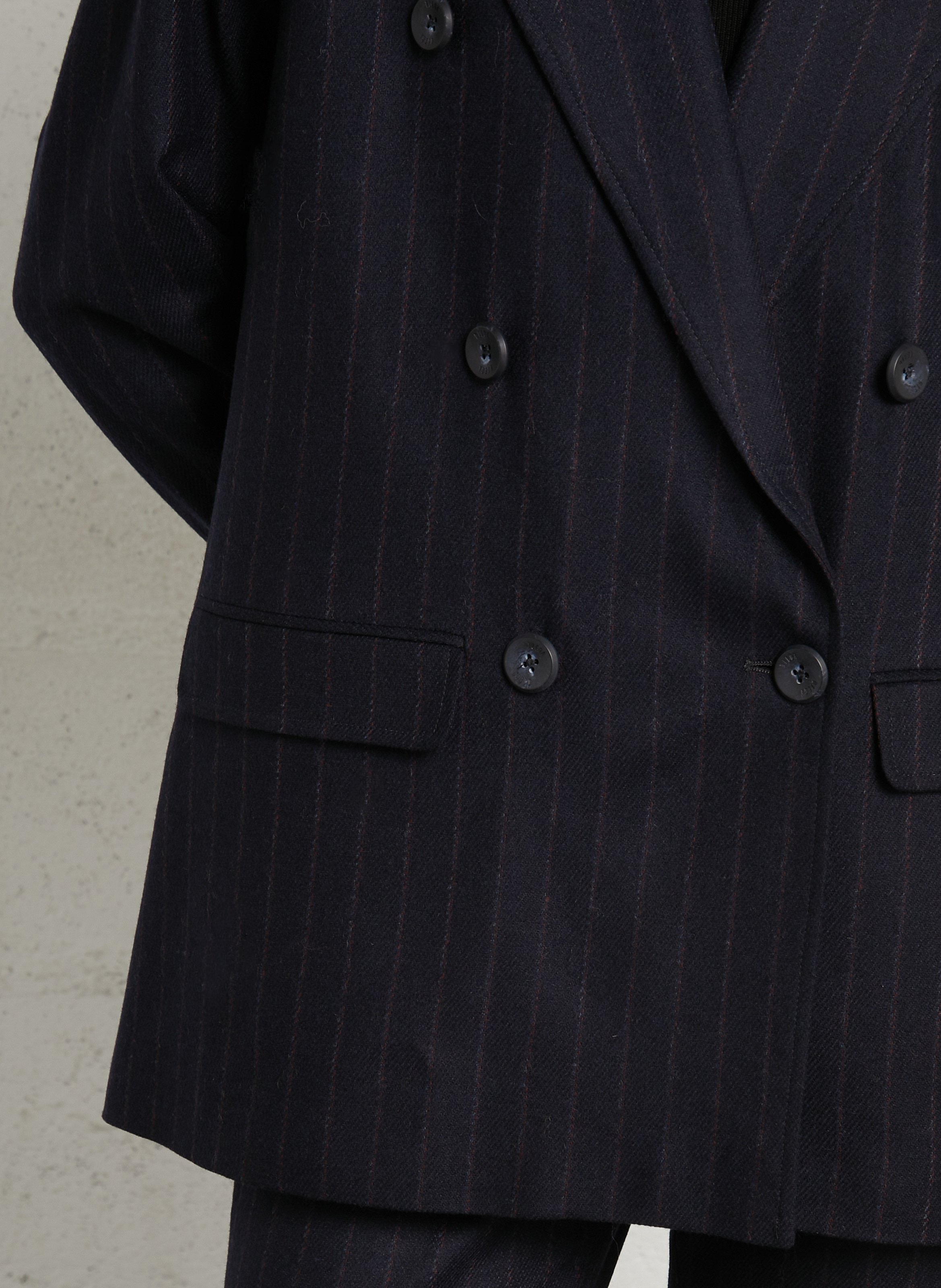 Striped wool-blend blazer DIEGA Blue