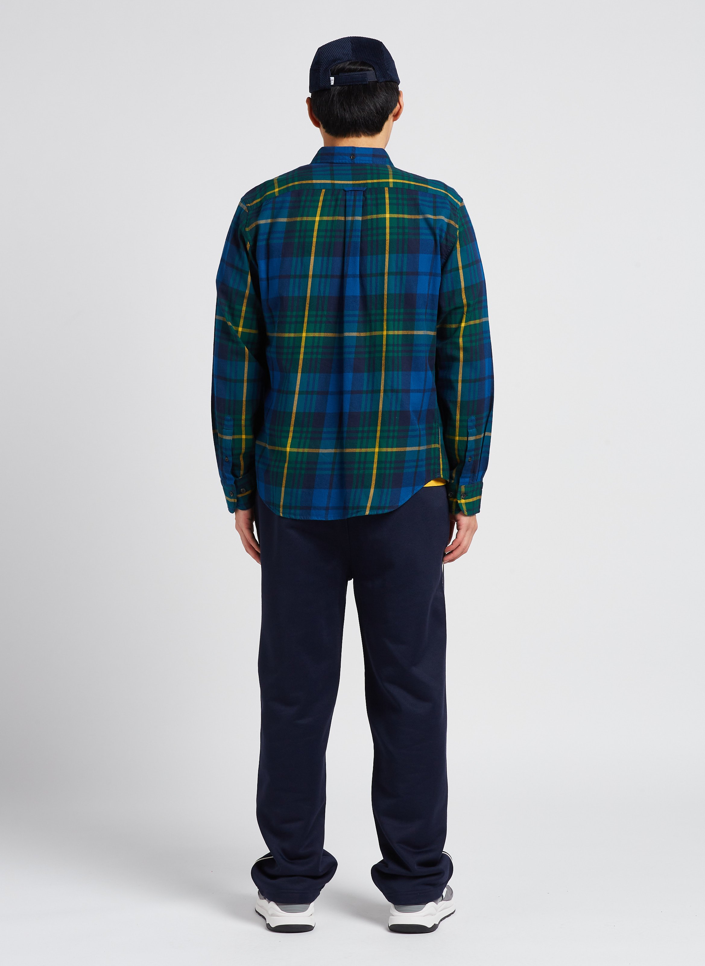 Kariertes Baumwollhemd mit Button-down-Kragen, Regular Fit GANT Grun