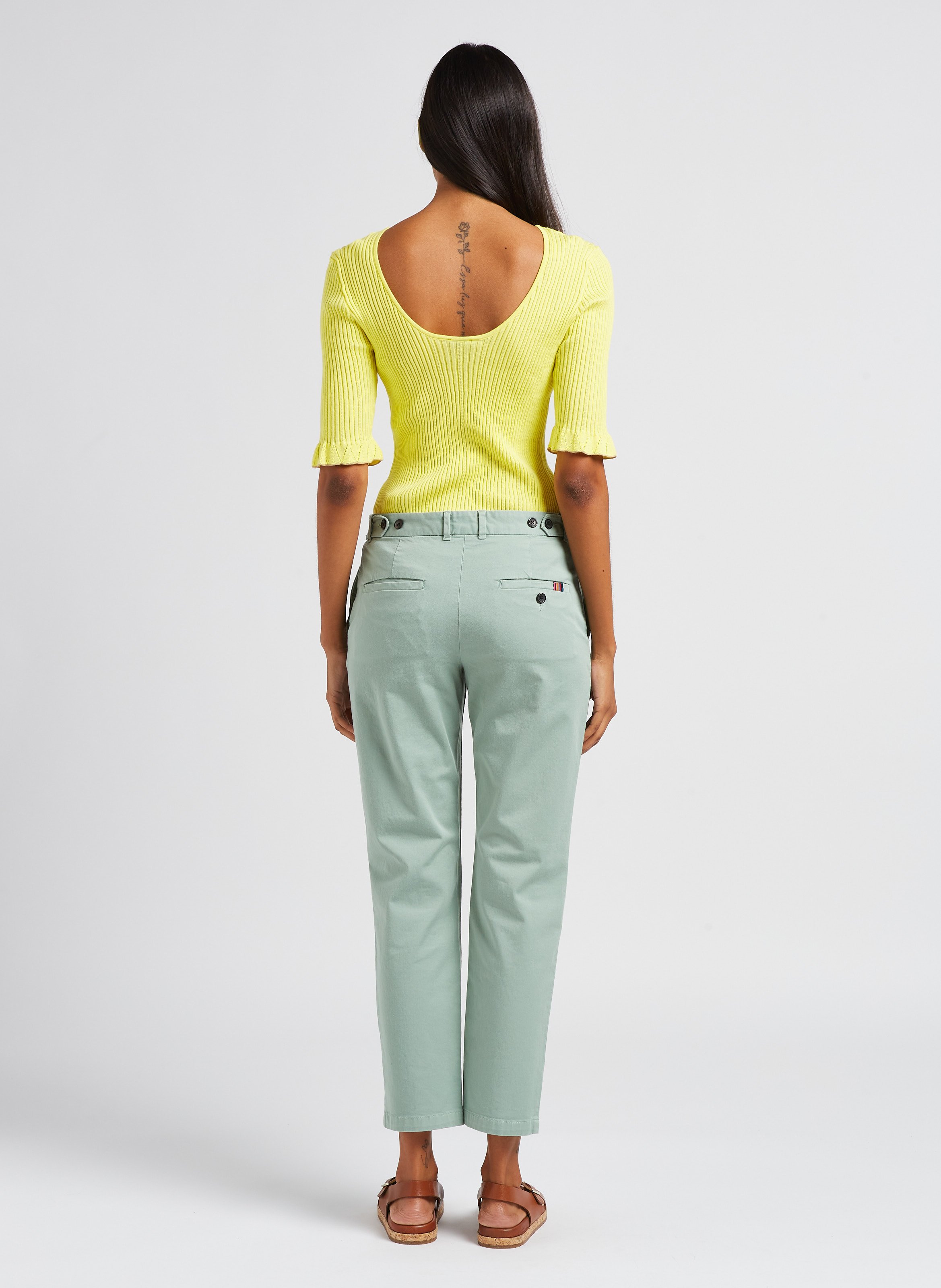 Pull col rond moulant PAUL SMITH Vert