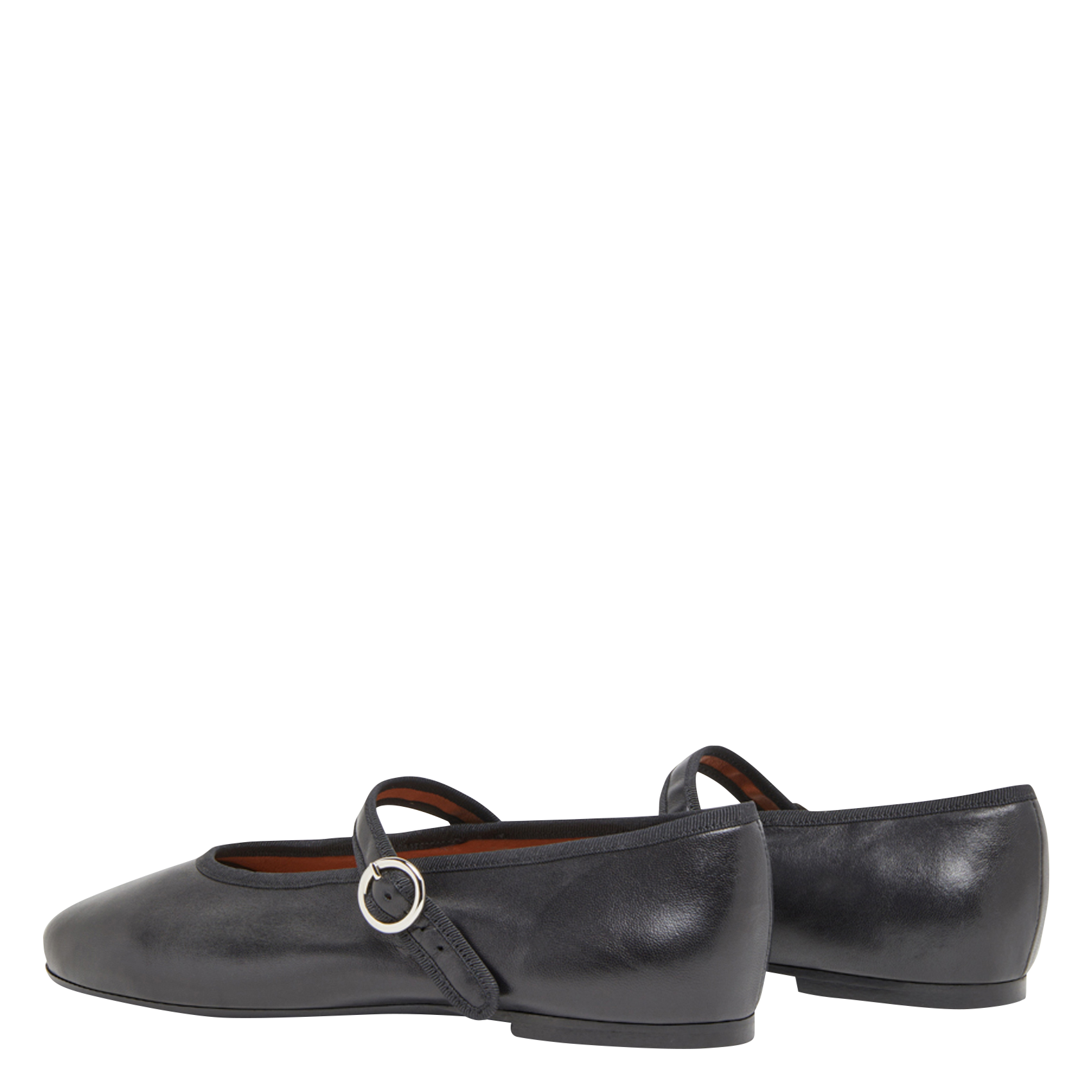 Leather ballet flats JONAK Black