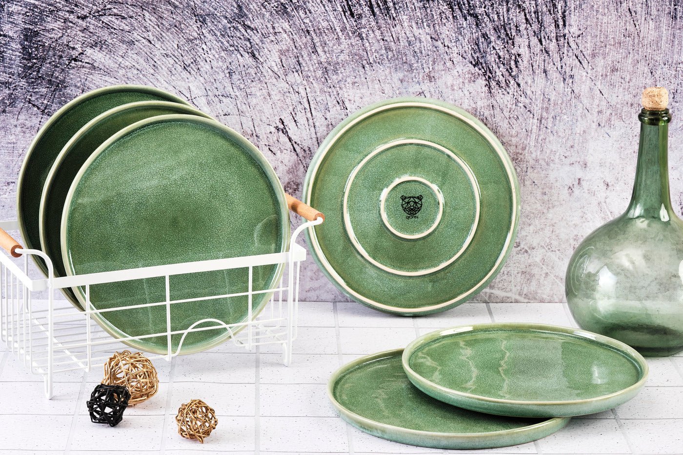 Magma plate ø27 cm - 6 pieces - cobalt BJORN Green