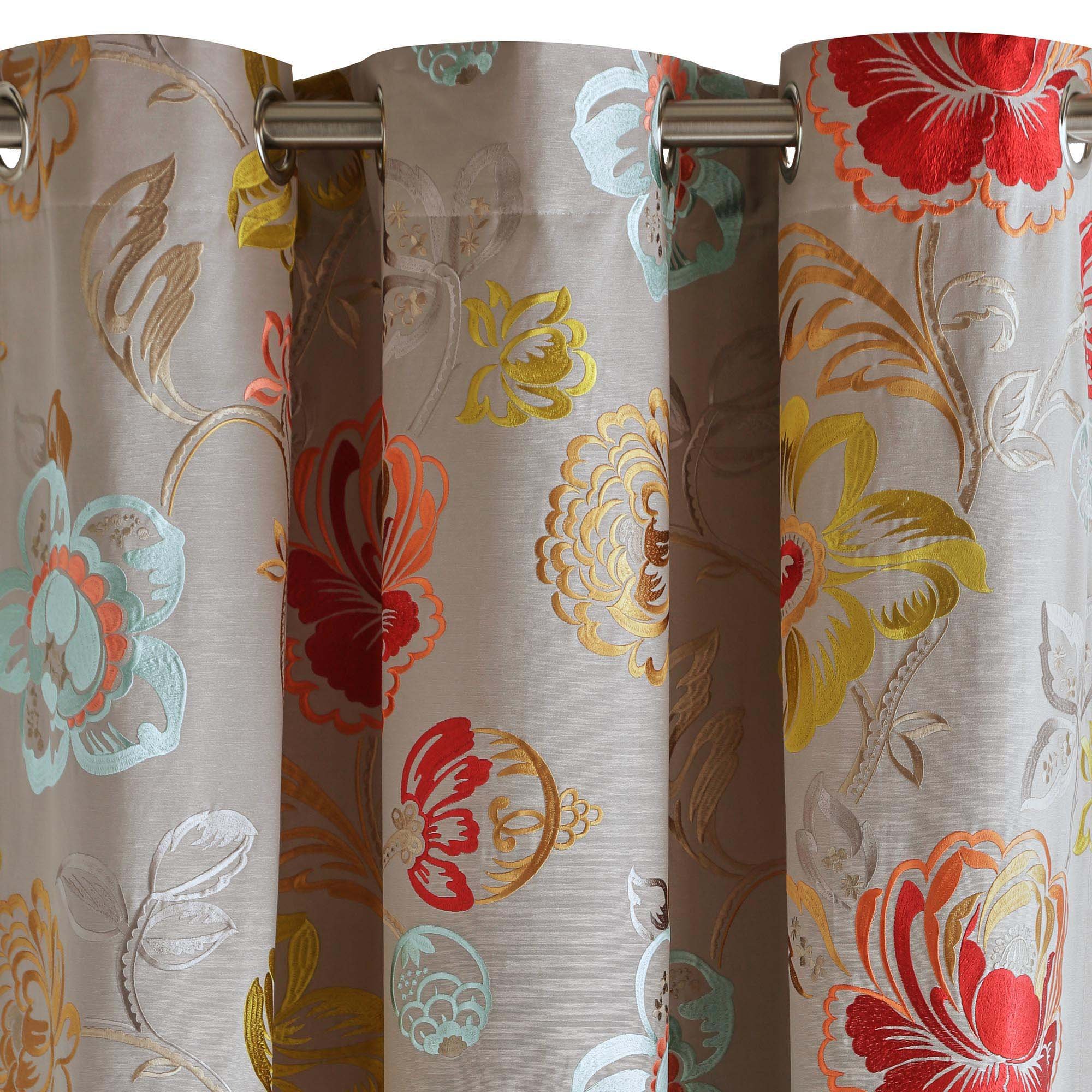 ABSTRACT - Curtain with eyelets MADURA Multicolored