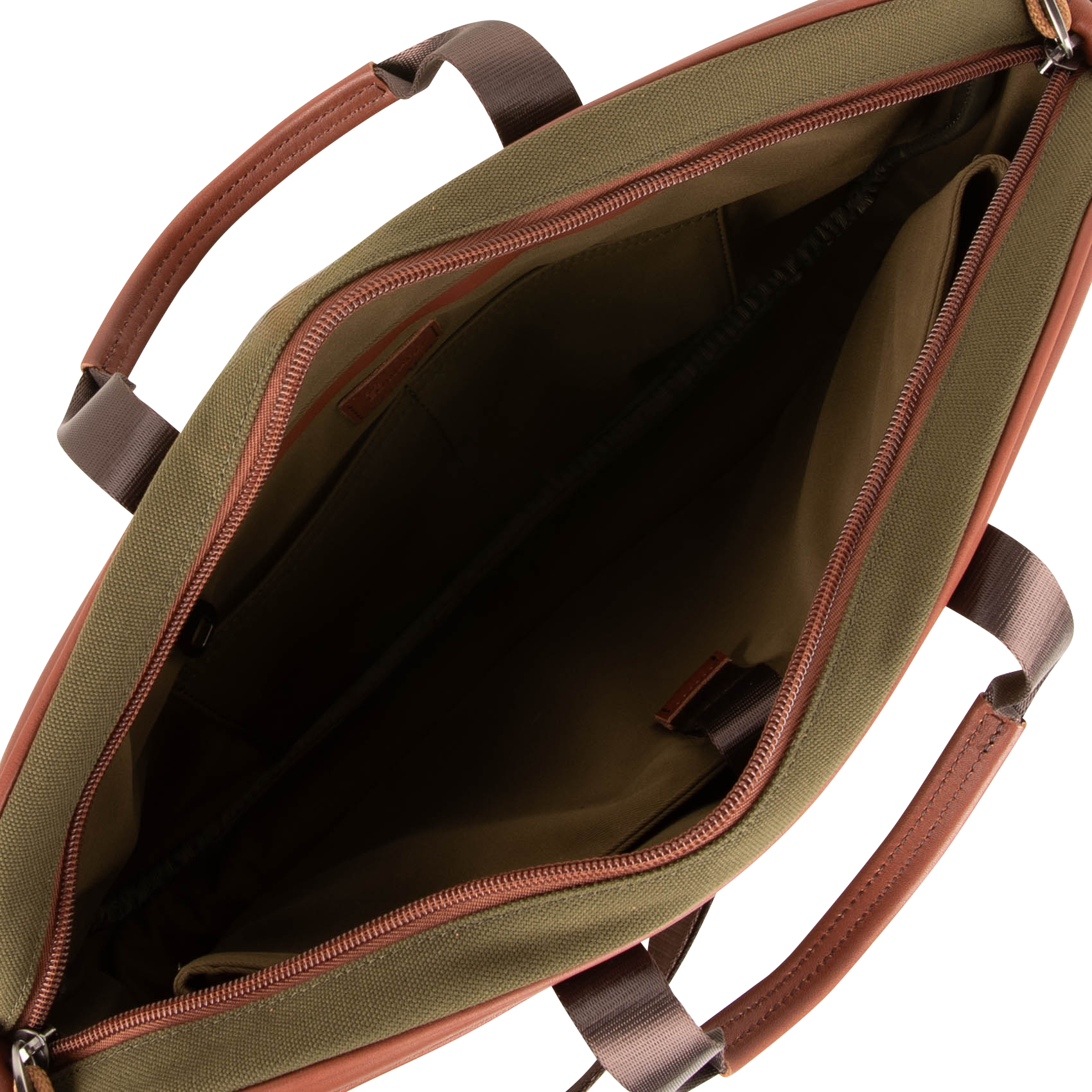 Dokumententasche in zweifarbigem Leder-Look SIR EDWARD Khaki