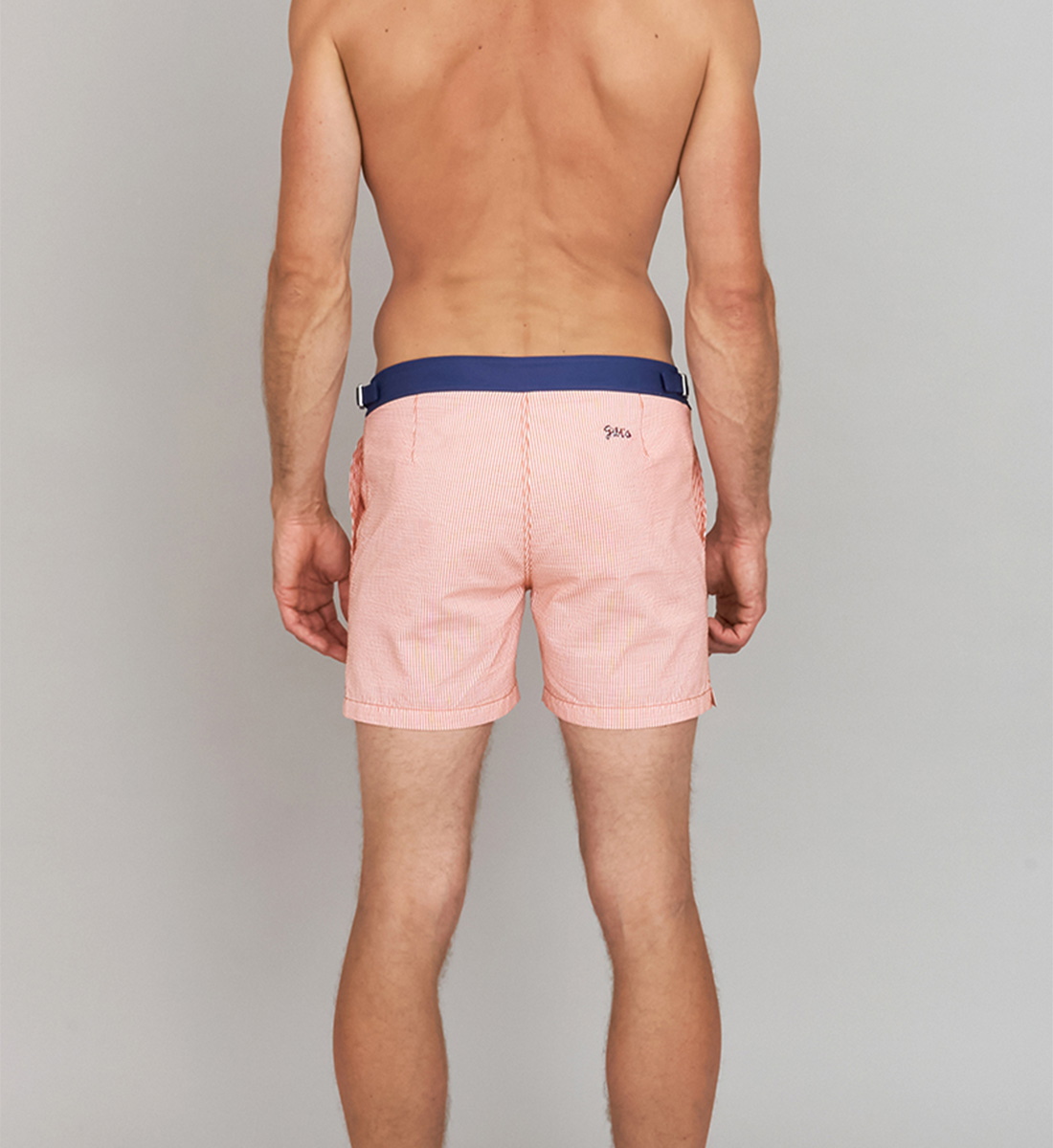 Swim shorts - seersucker GILI'S Orange