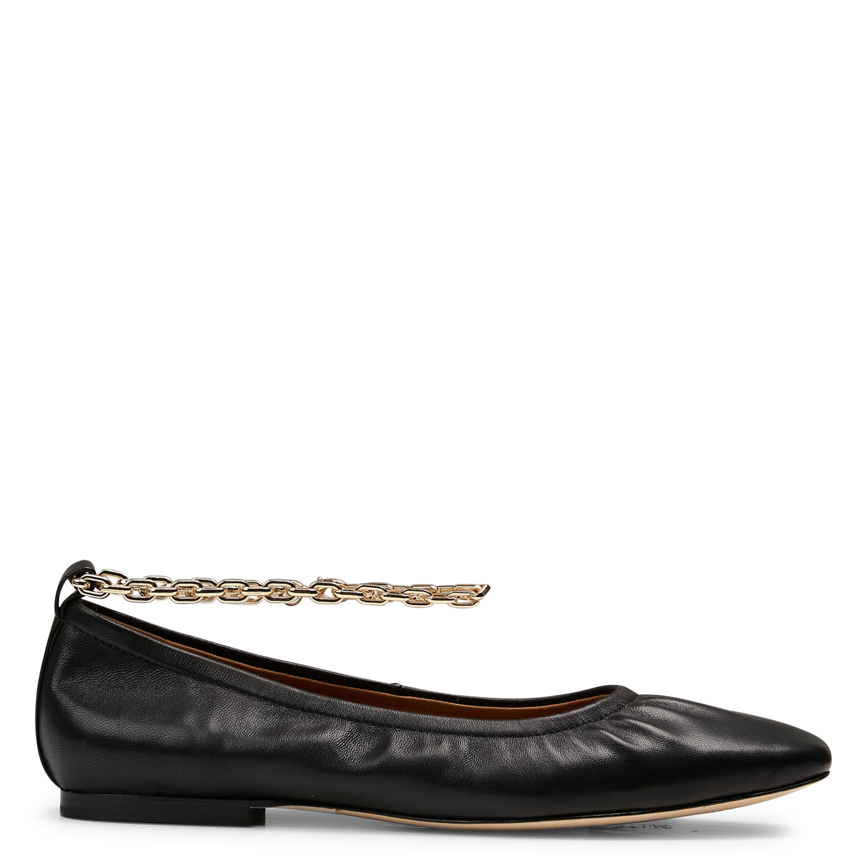 Ballerines à chaine en cuir MI/MAI Noir