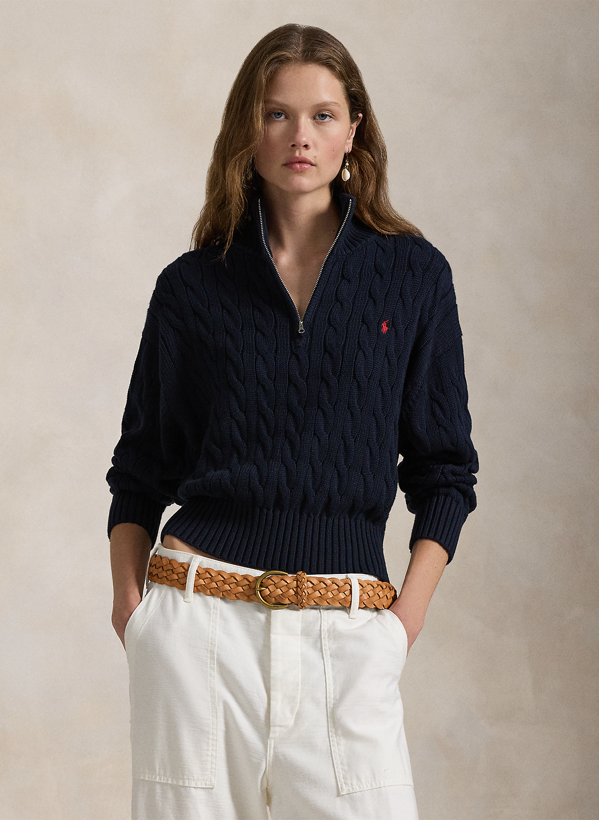 Straight cotton sweater POLO RALPH LAUREN Blue