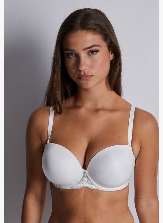 Underwired demi-cup bra | White by AUBADE Underwired demi-cup bra White