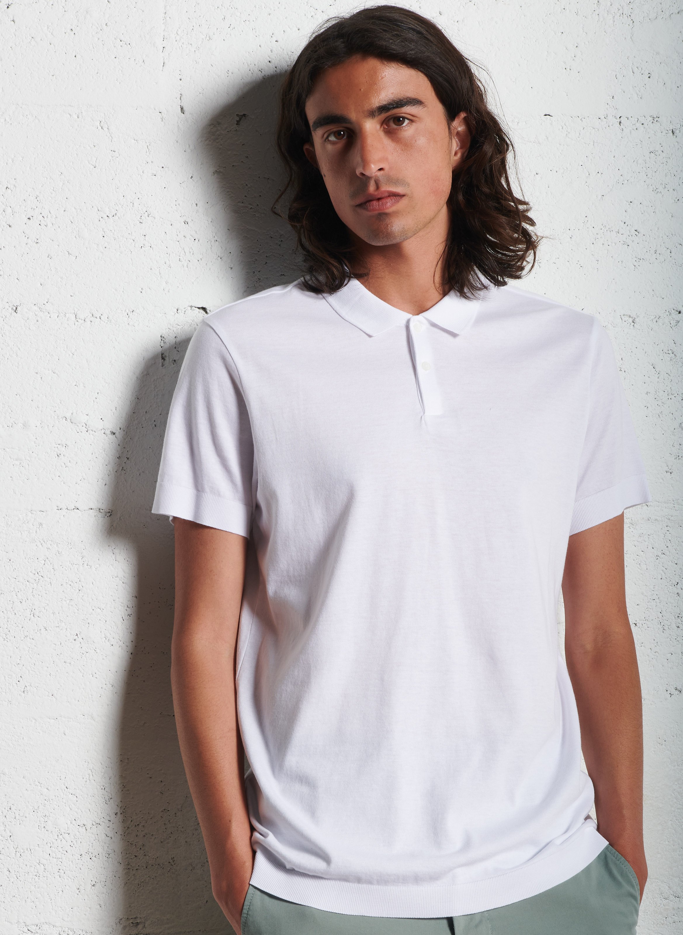 Polo regular-fit en coton mélangé IKKS