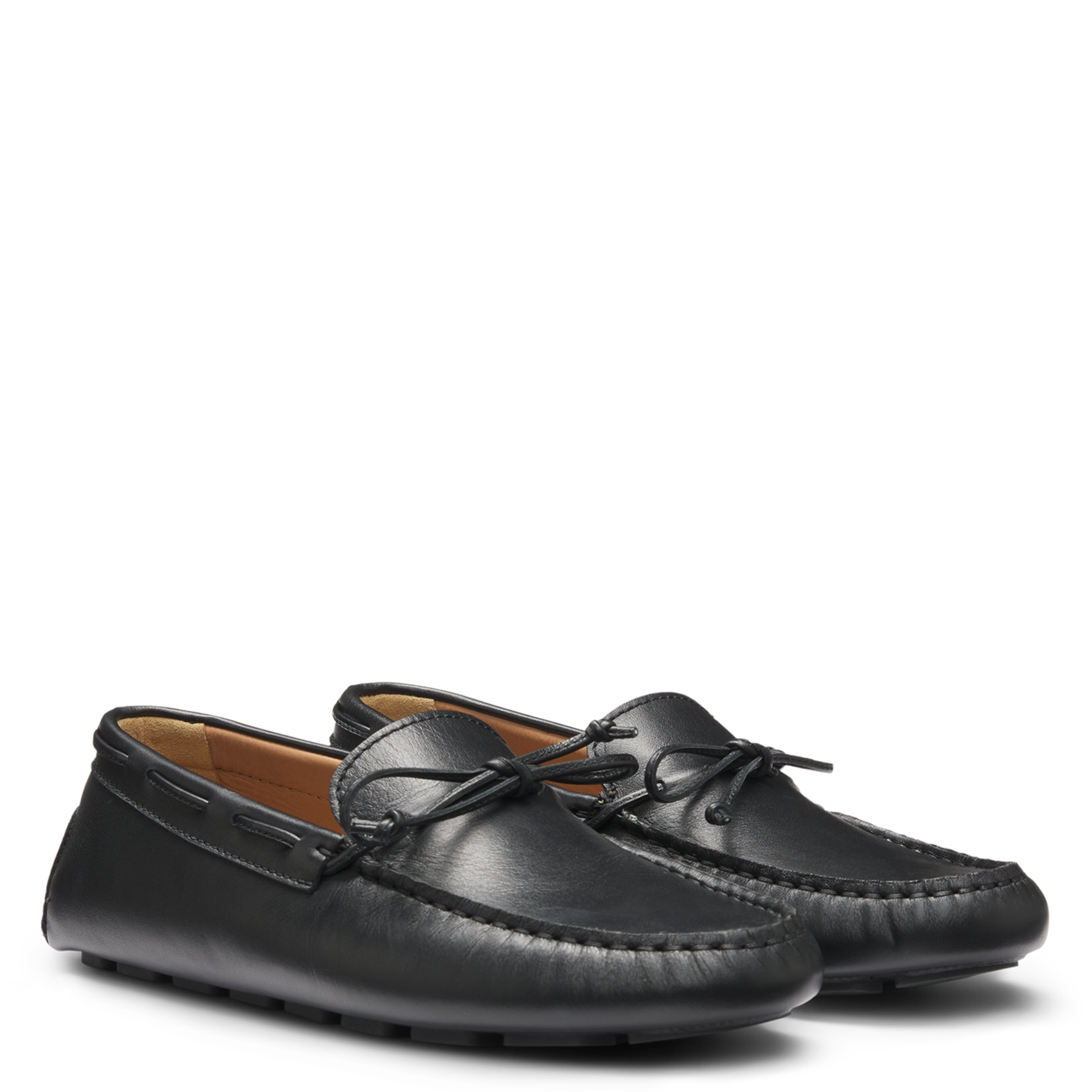 Mocassins en cuir BOSS Noir