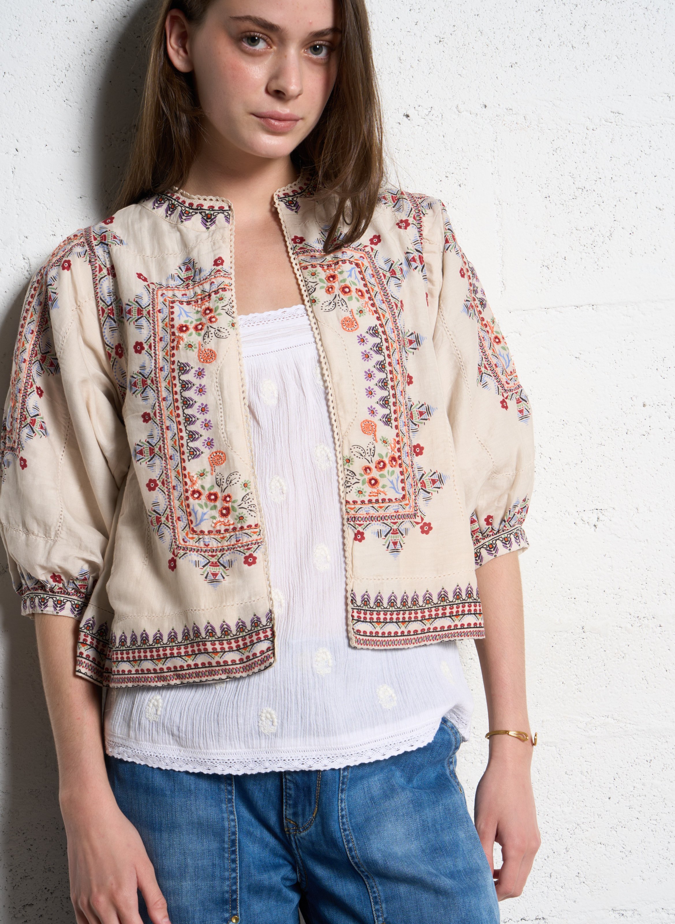 Straight round-neck jacket Vert anis Max Mara Leisure