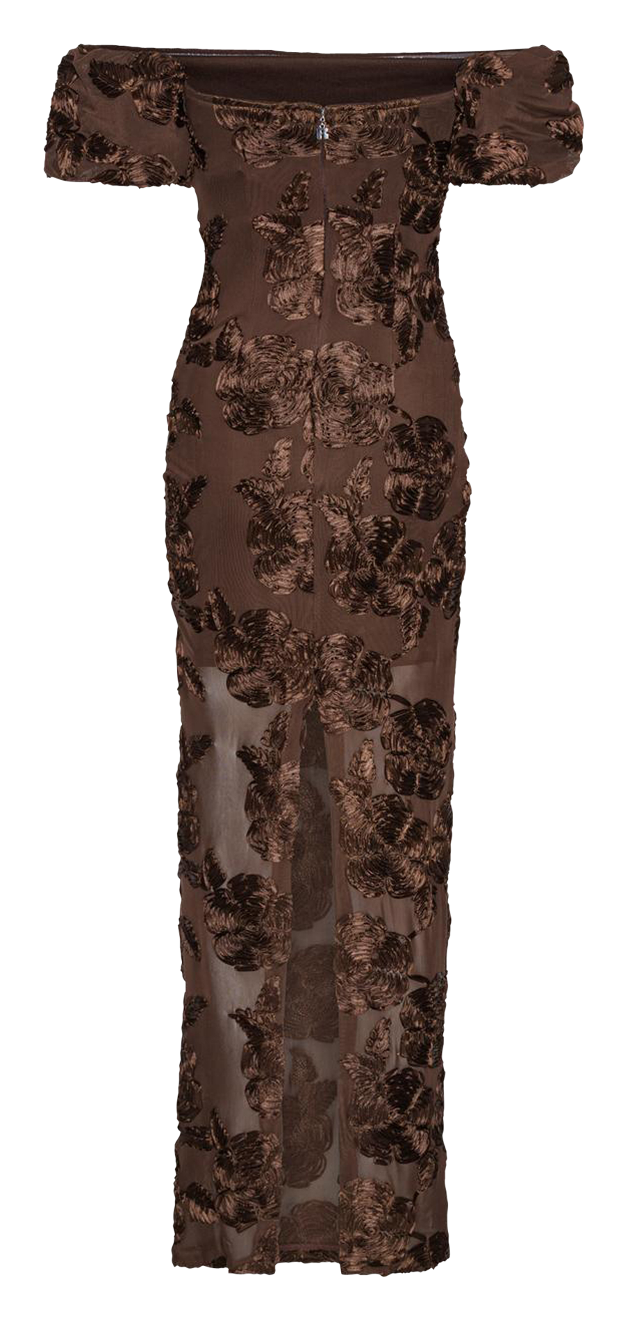 Long bustier dress ROTATE Brown