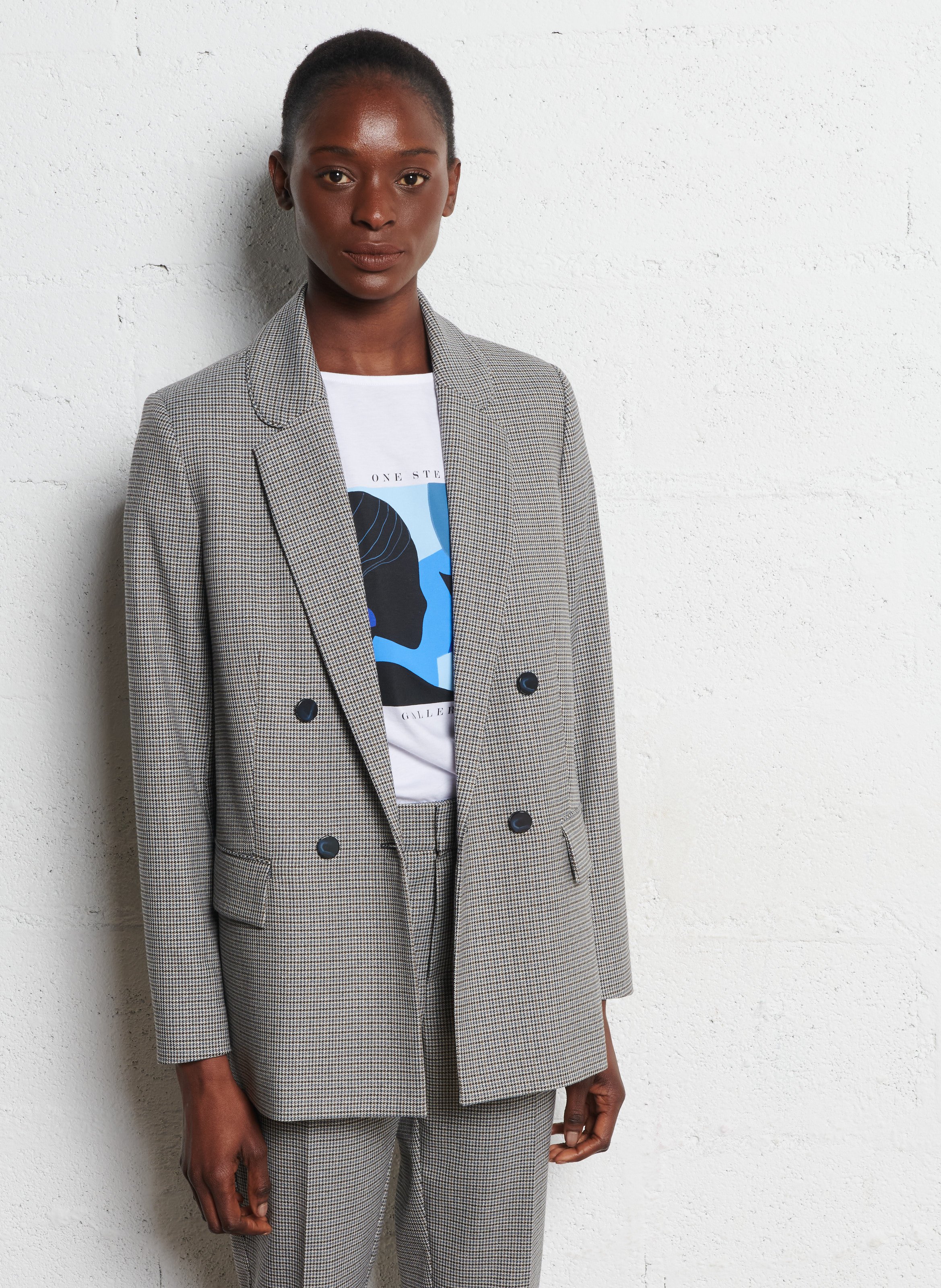 Veste de tailleur ajustée ONE STEP Bleu