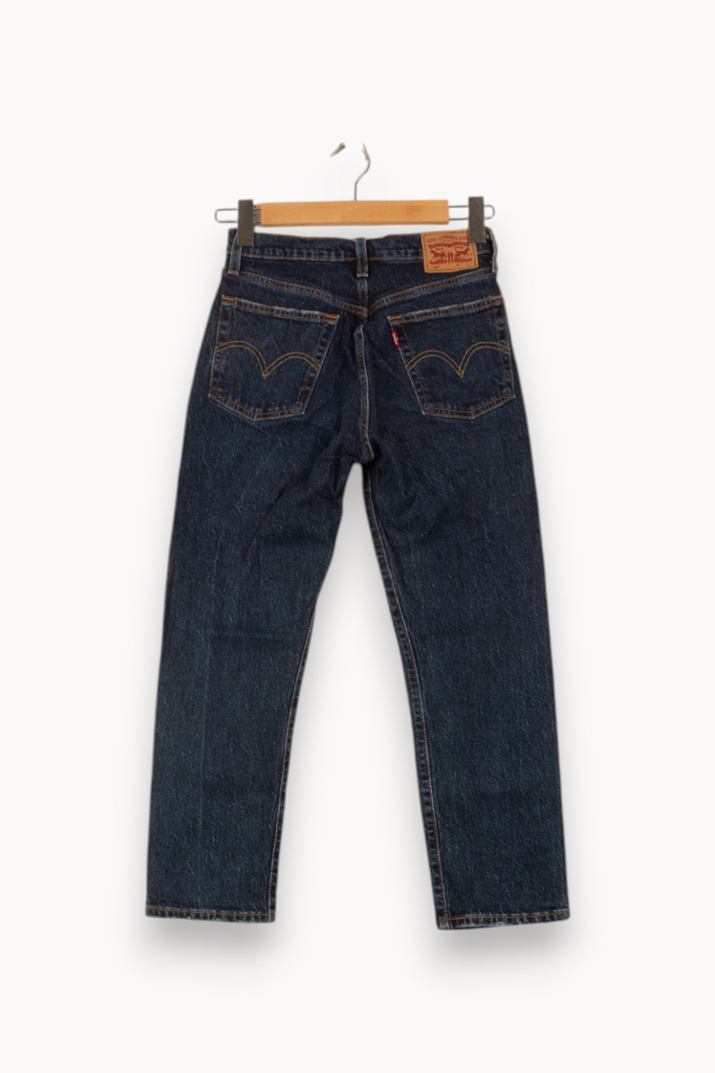 Cropped slim jeans with studs LEVI'S - Seconde main Blue