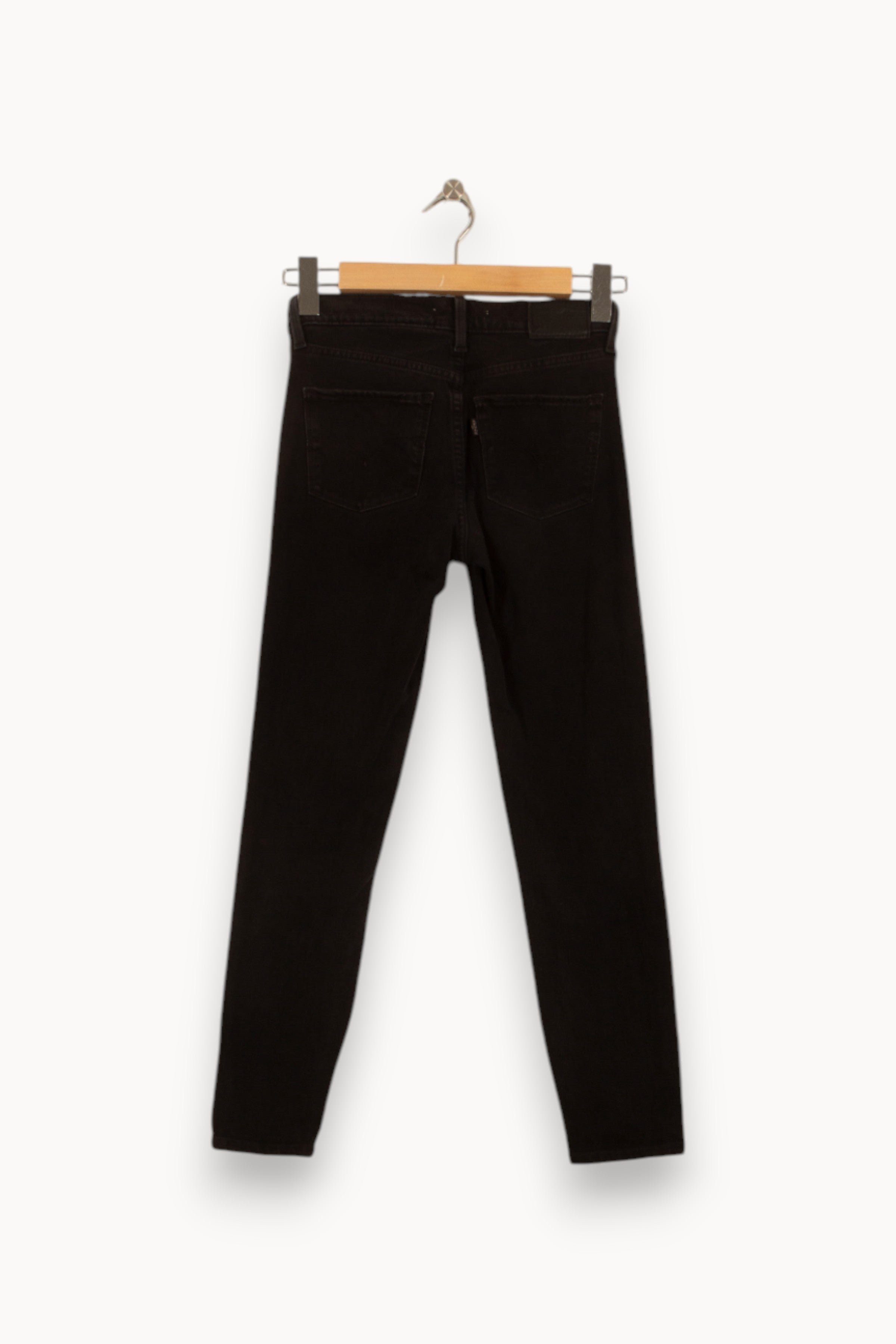 Cropped slim jeans with studs LEVI'S - Seconde main Black
