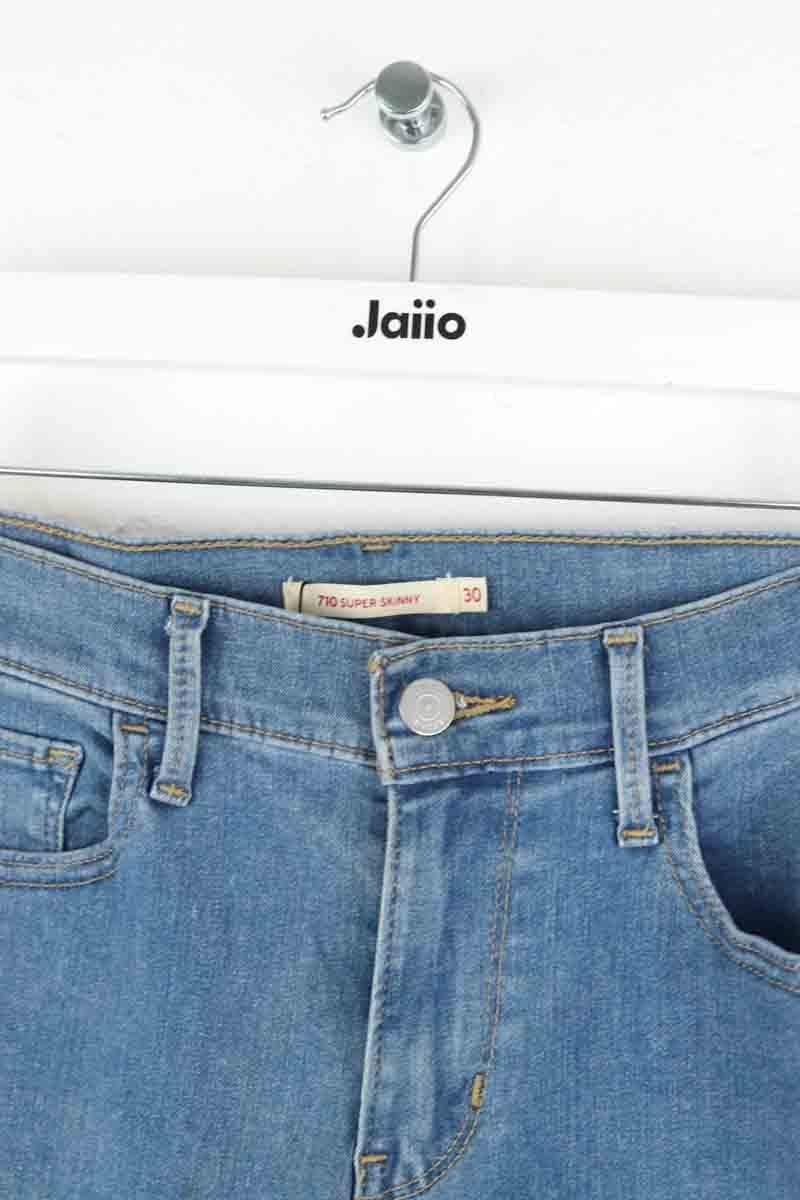 Cotton skinny jeans LEVI'S - Seconde main Blue