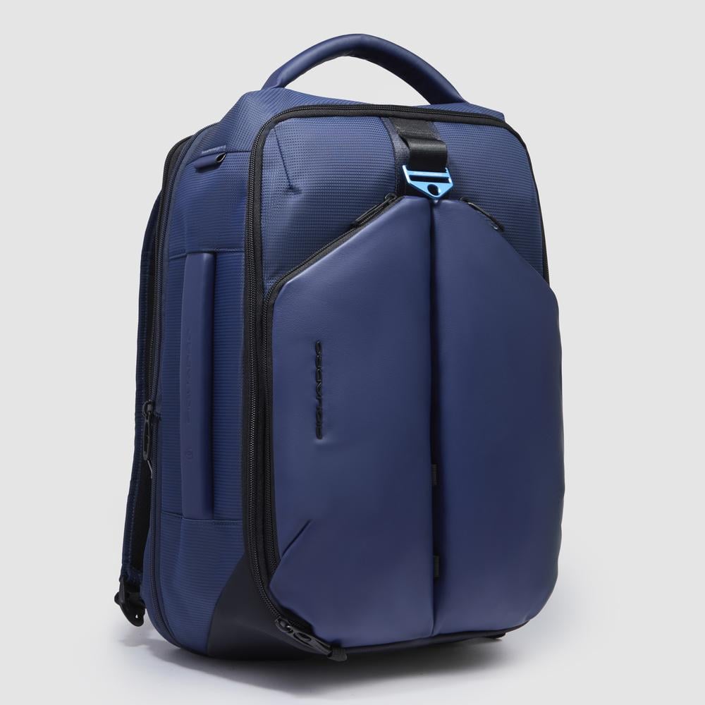 Travel backpack for 17.3-inch laptop PIQUADRO Blue