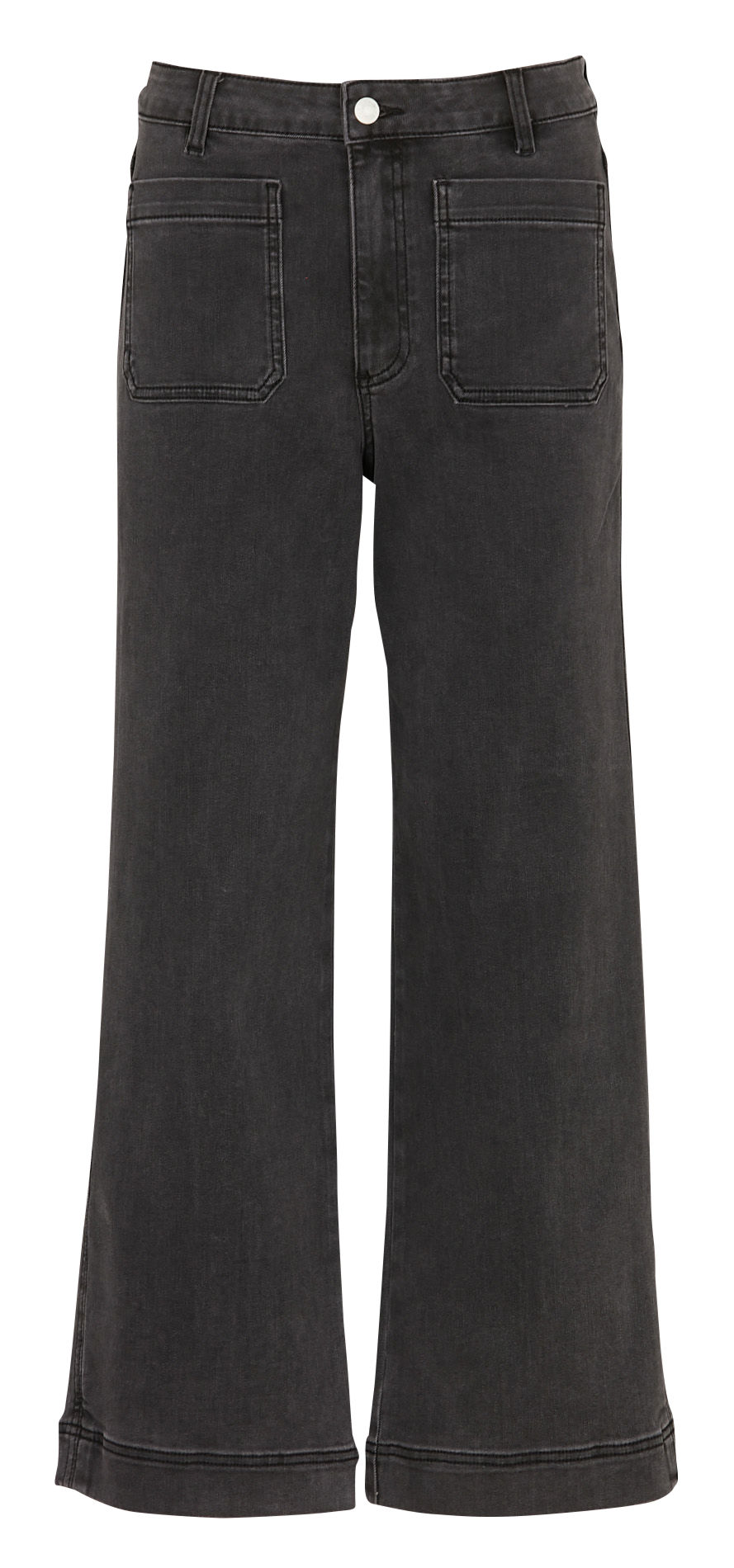 Jean droit en coton mélangé MKT Noir