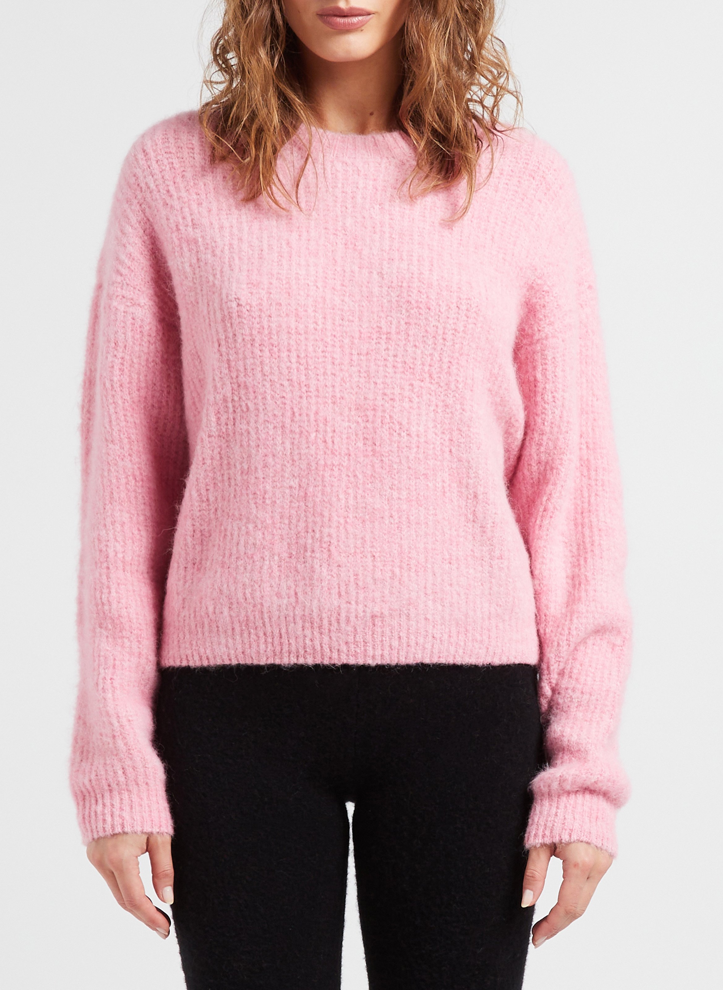 Pull droit à maille duveteuse en laine mélangée AMERICAN VINTAGE