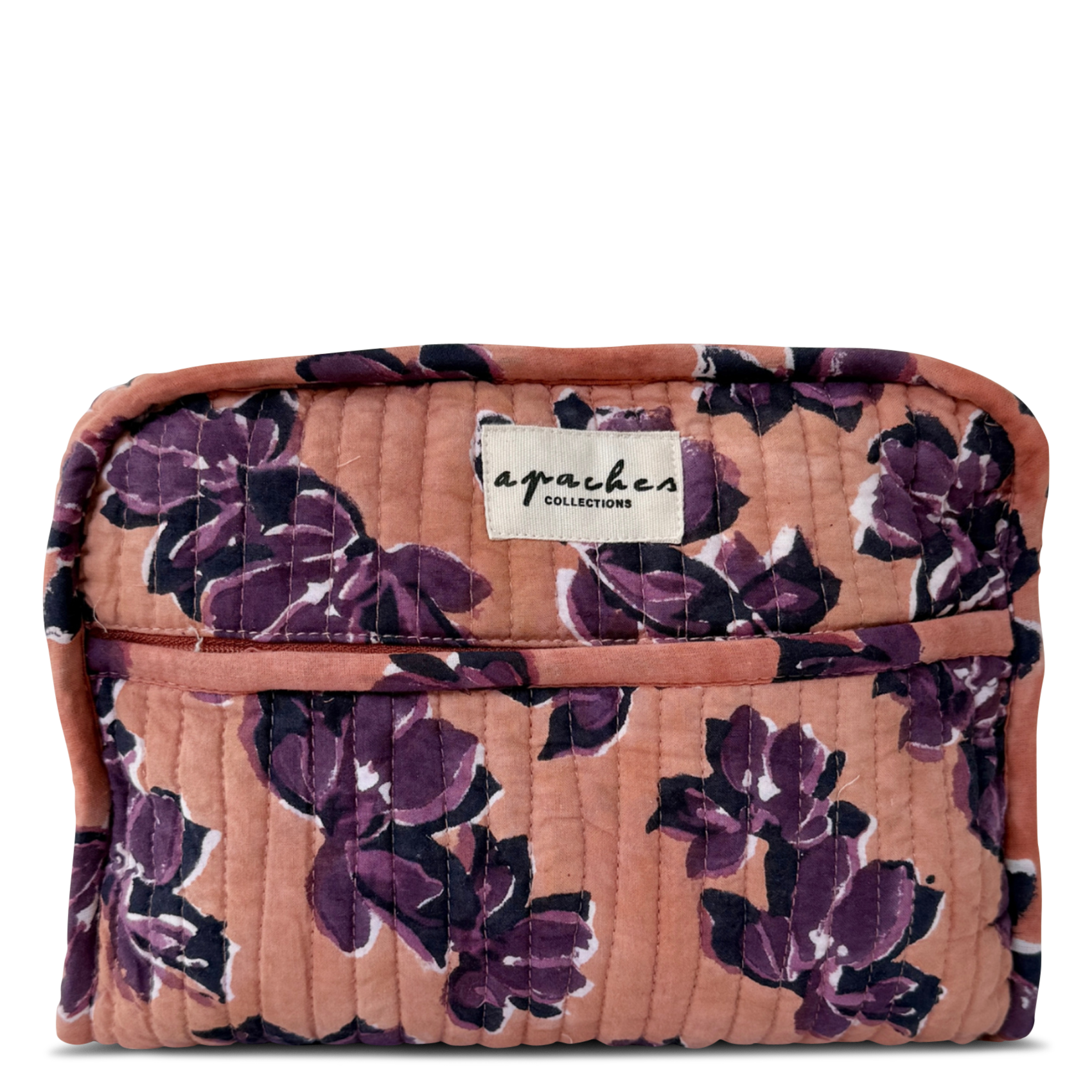 Printed cotton wash bag APACHES COLLECTIONS Orange