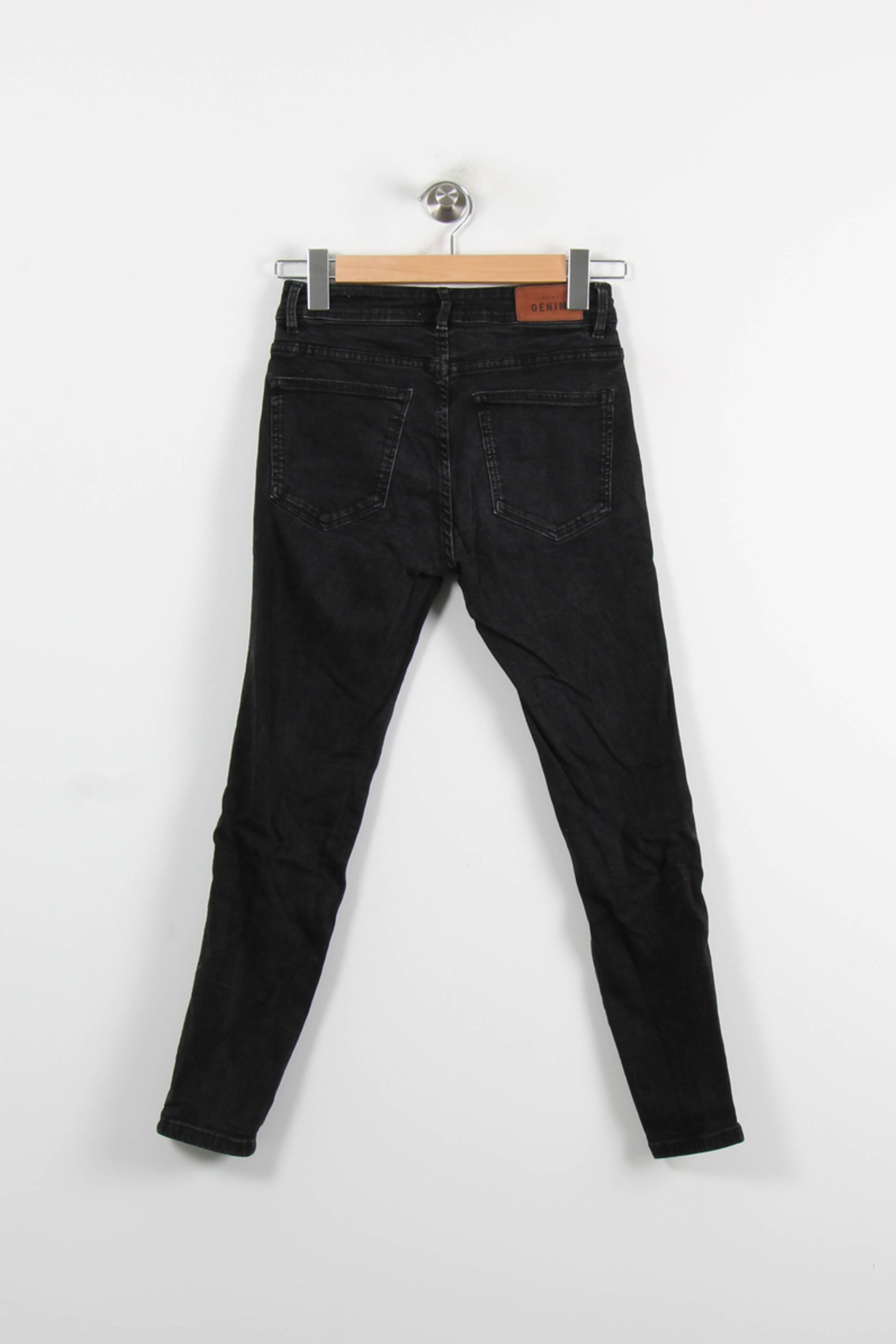Cropped slim jeans with studs SEZANE - Seconde main Black