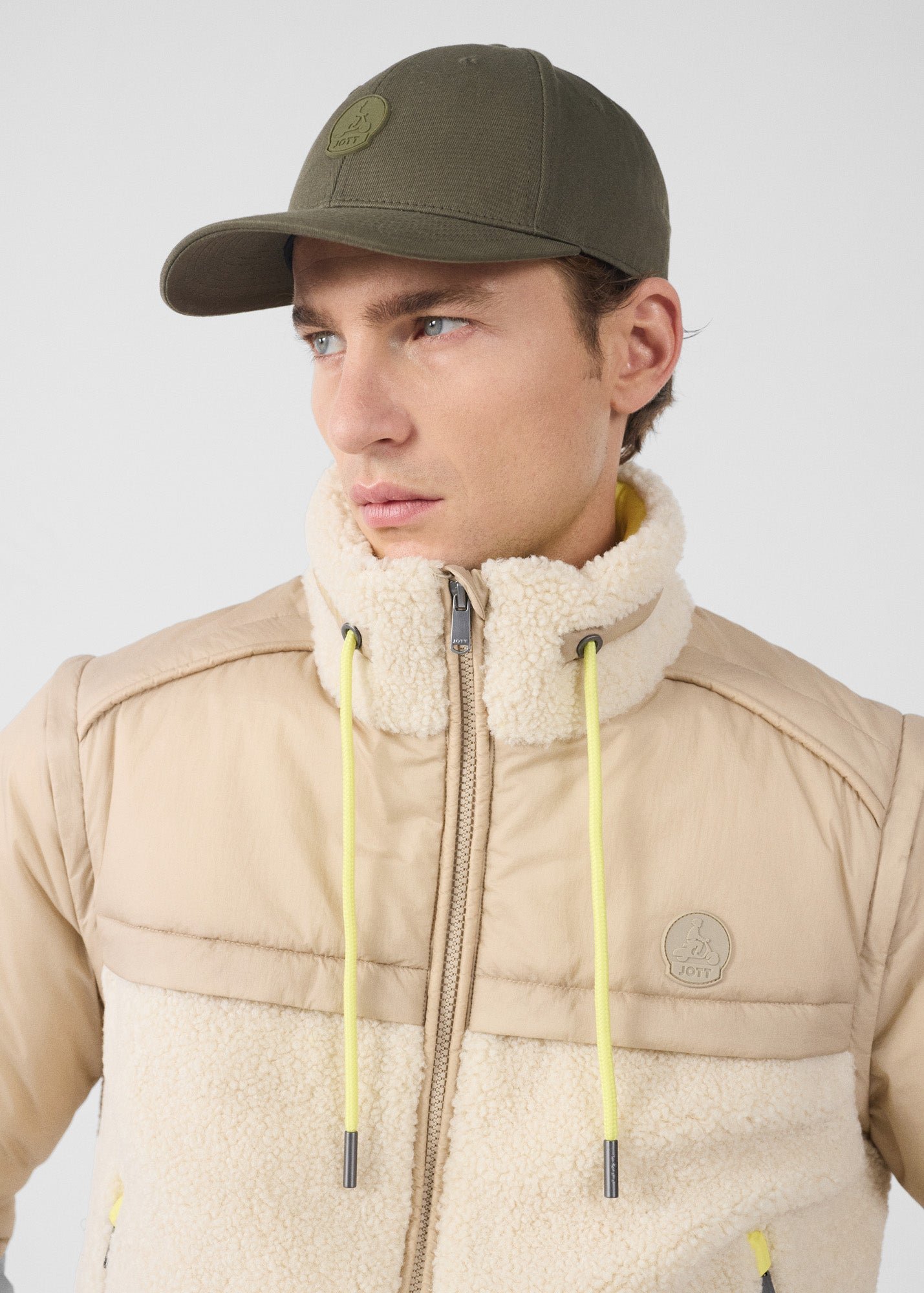 Oleg Sherpa Puffer Coat JOTT White