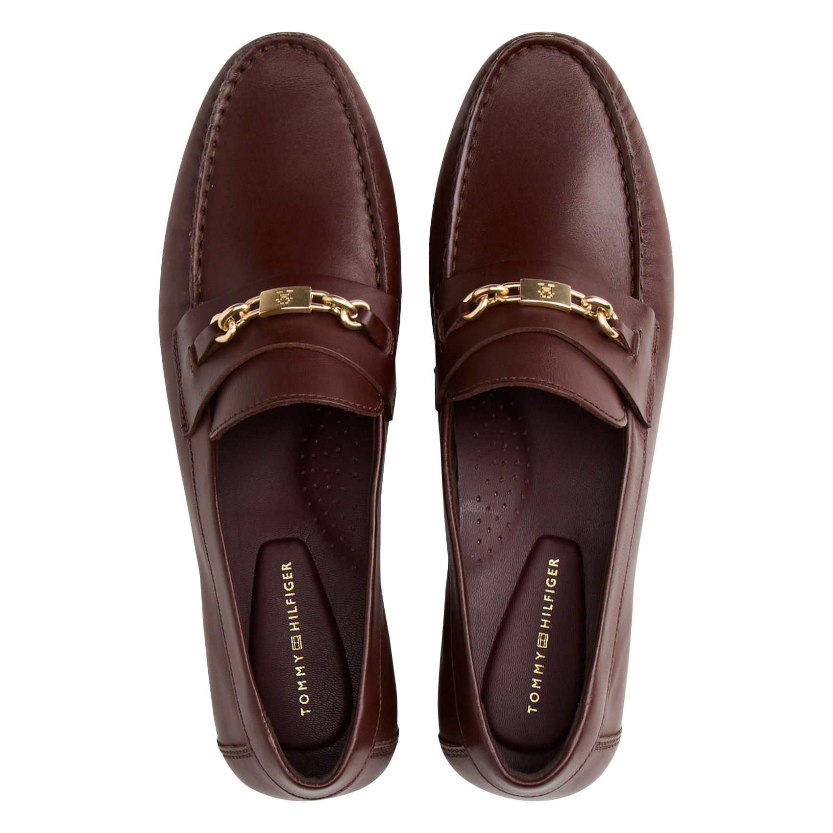 Mocassins en cuir TOMMY HILFIGER Marron